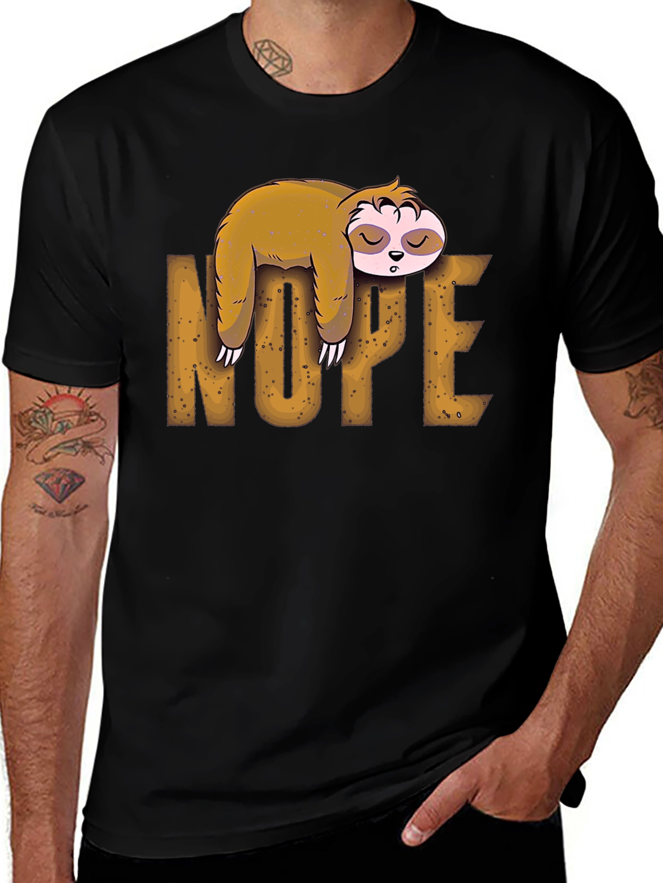 Variant 18 of Nope Sloth Graphic Tee