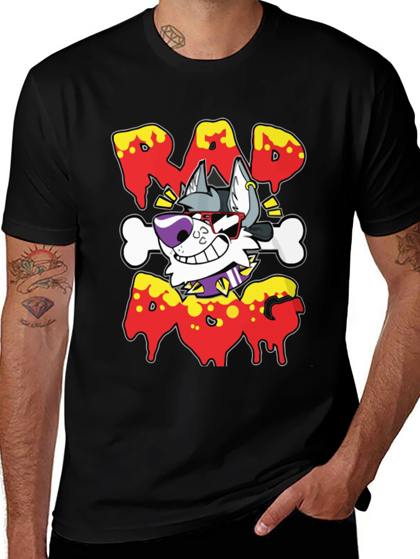 Variant 28 of Rad Dog Cartoon Graphic T-Shirt