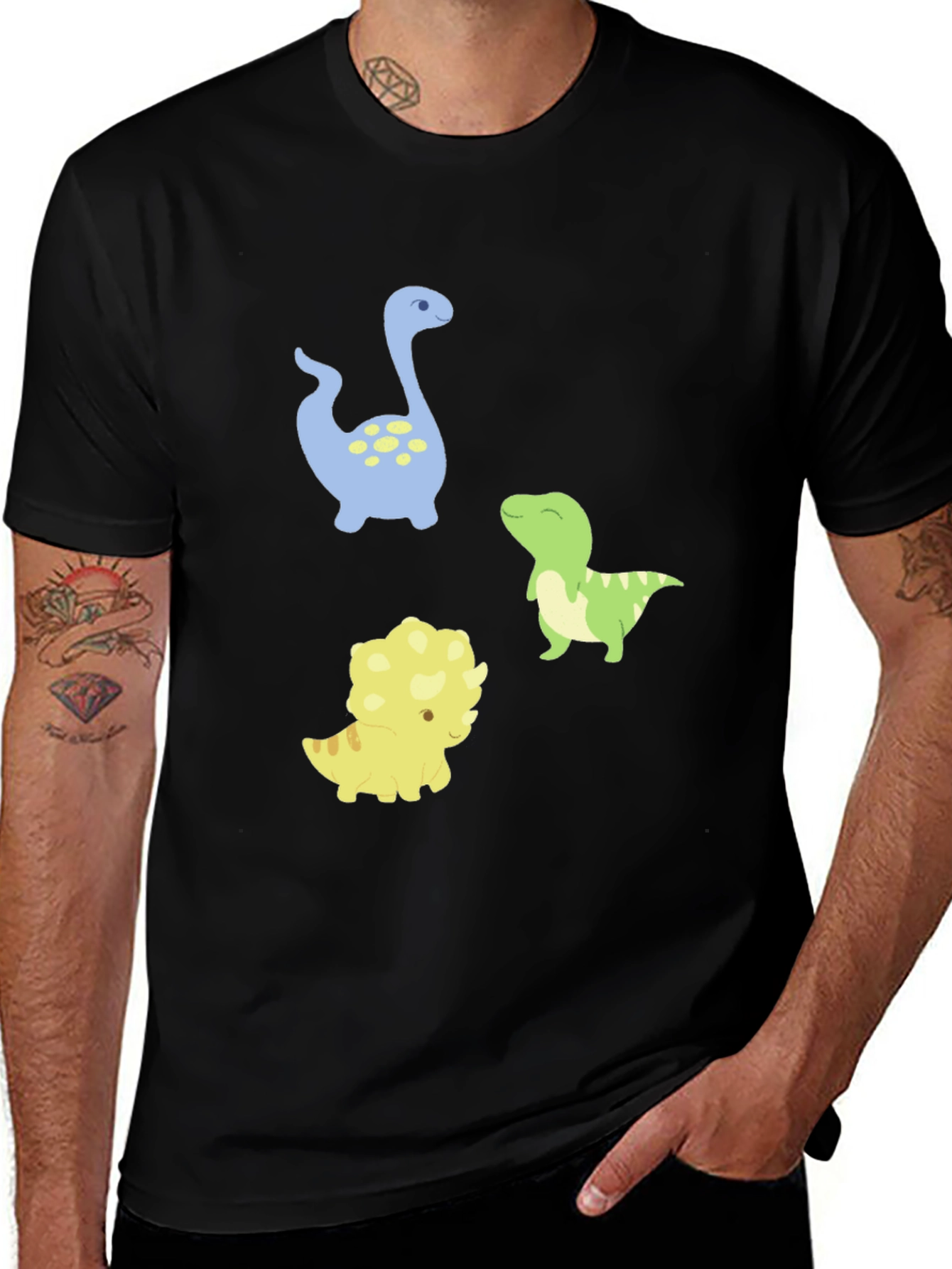 Variant 14 of Cute Dinosaur Graphic Print T-Shirt
