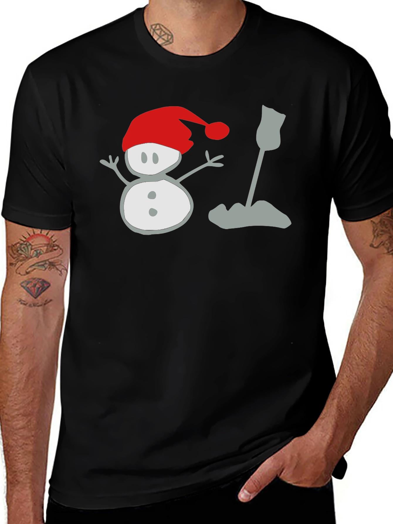 Variant 8 of Snowman Graphic Tee - Holiday Fun