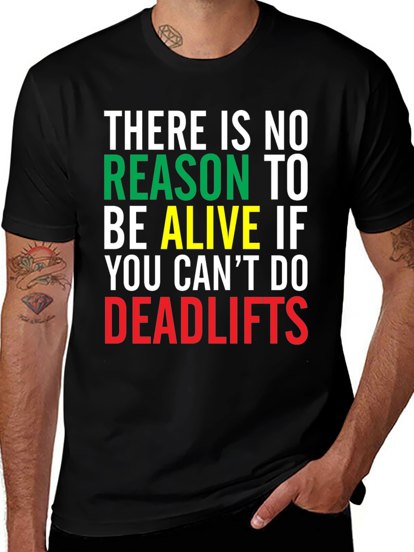 Deadlifts Motivation Graphic Tee