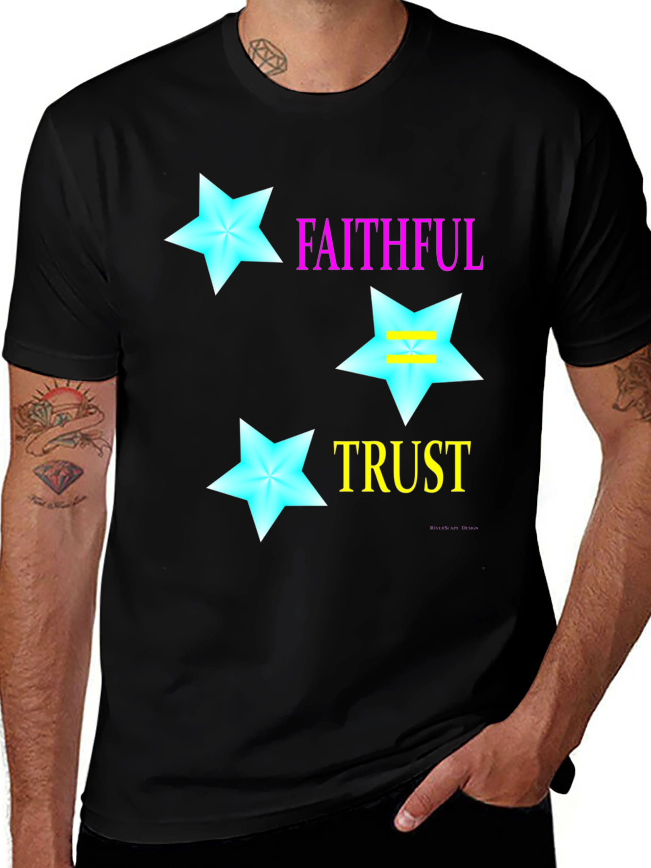 Variant 7 of Faithful Trust Star Graphic T-Shirt