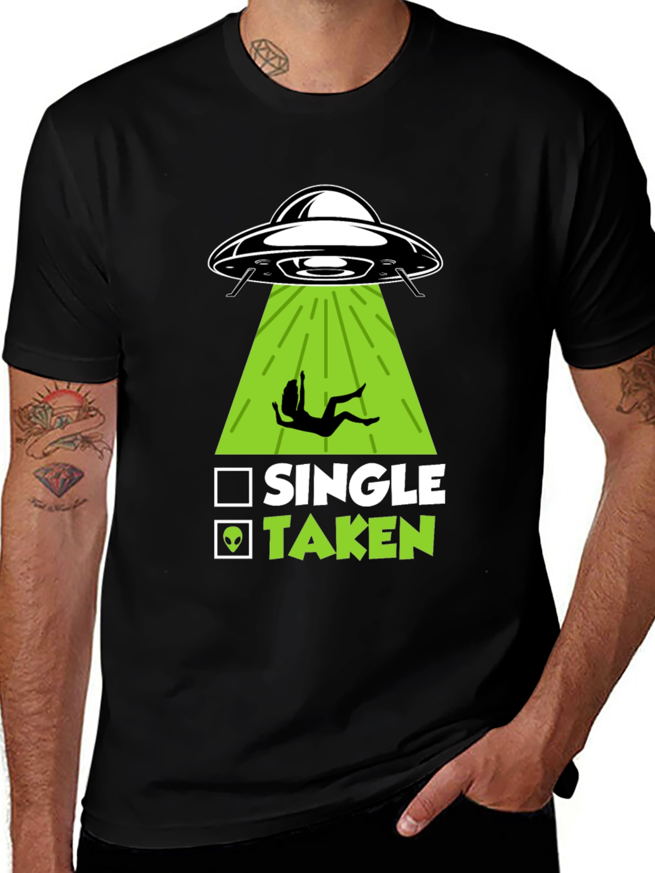 Alien Abduction Taken T-Shirt - Funny Sci-Fi Tee