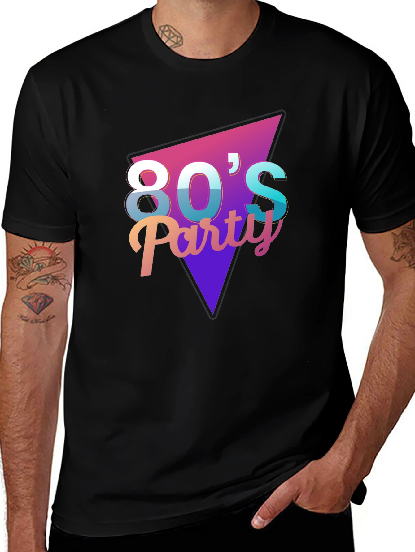 80's Party Graphic Tee - Retro Style