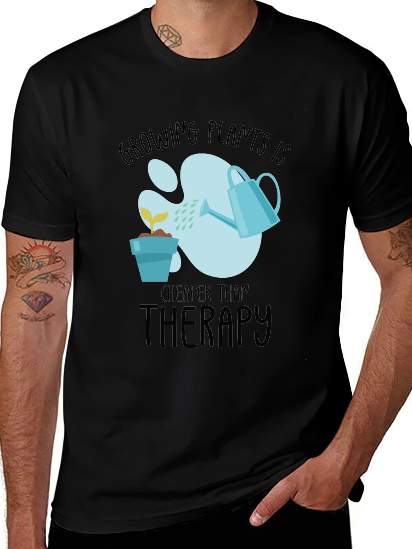 Growing Plants is Cheaper Than Therapy T-Shirt