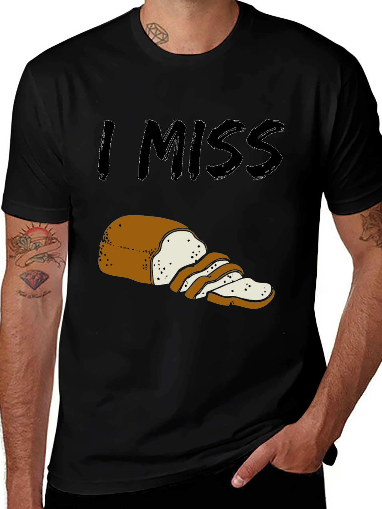 Variant 26 of I Miss Bread Graphic T-Shirt