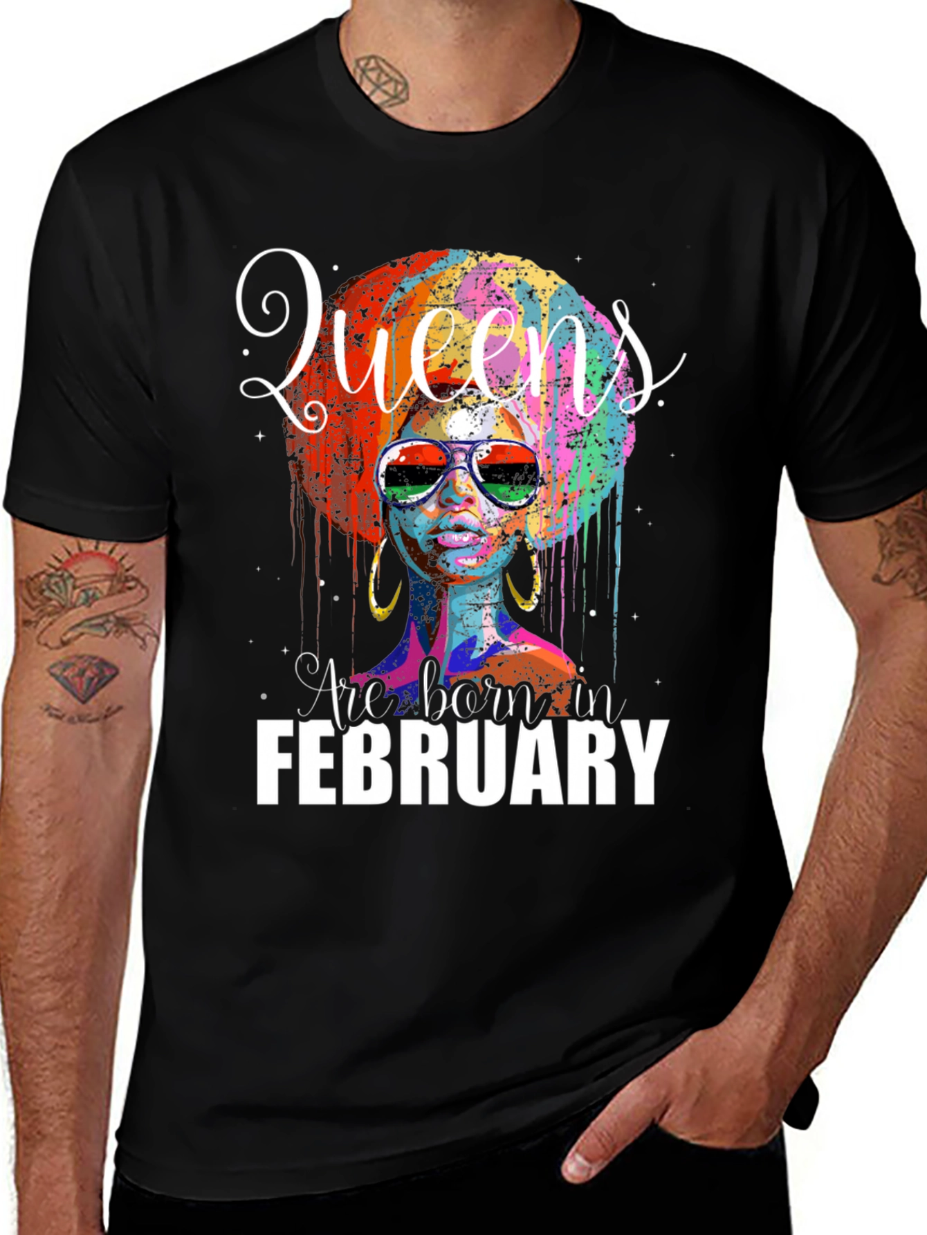 Variant 14 of Queens Born in February Graphic Tee