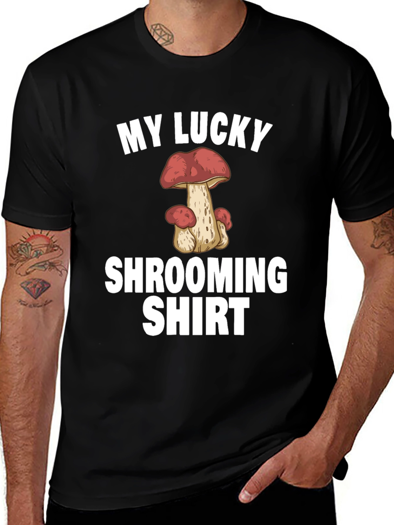 Variant 10 of My Lucky Shrooming Shirt - Mushroom Graphic Tee