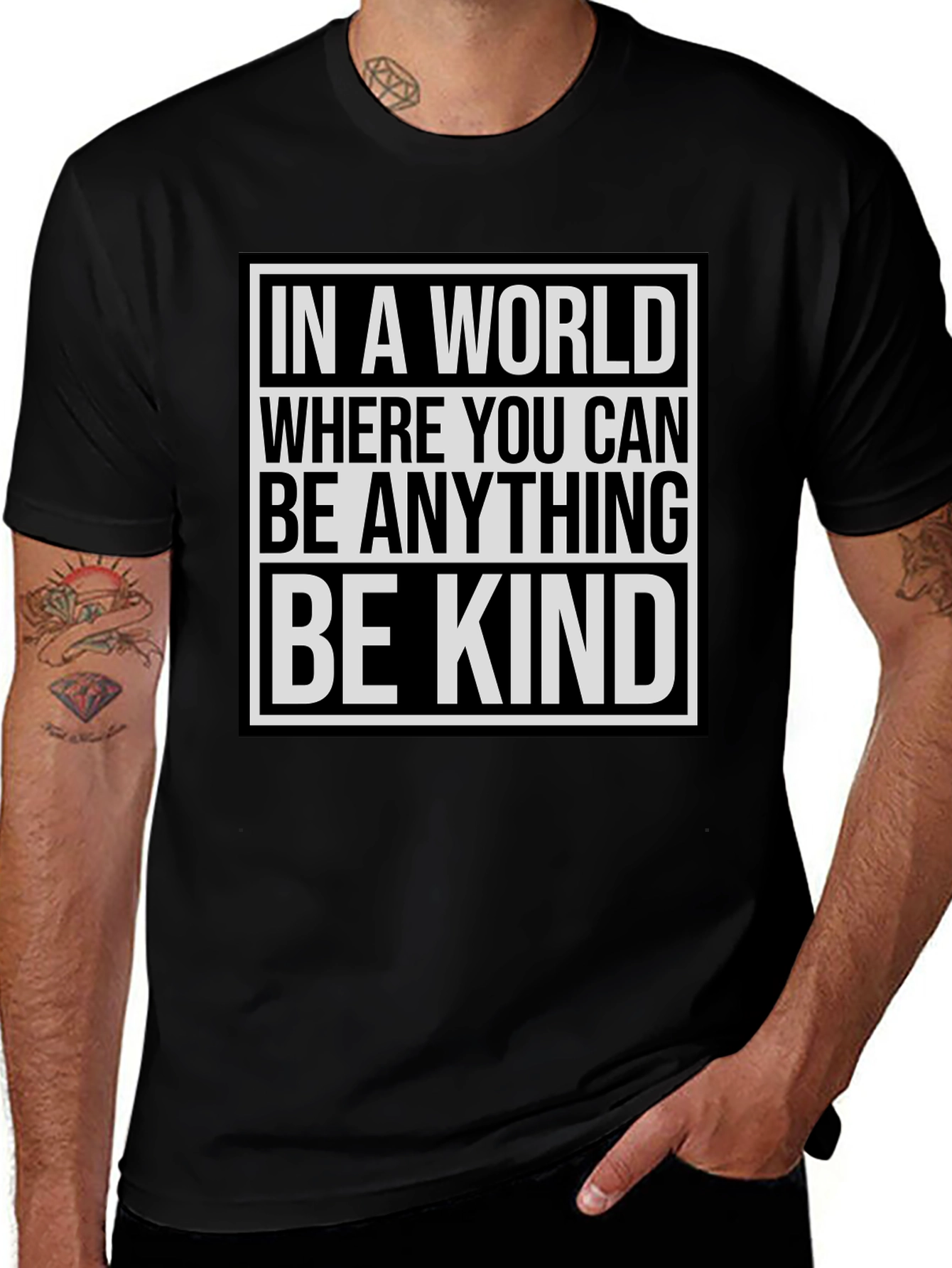 Variant 5 of Be Kind Graphic T-Shirt - Inspirational Message