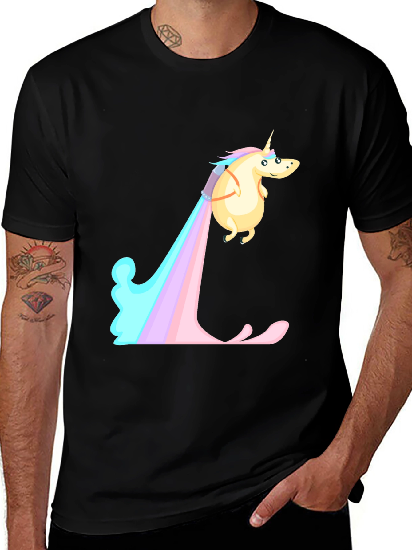 Variant 5 of Unicorn Rainbow T-Shirt - Funny Graphic Tee