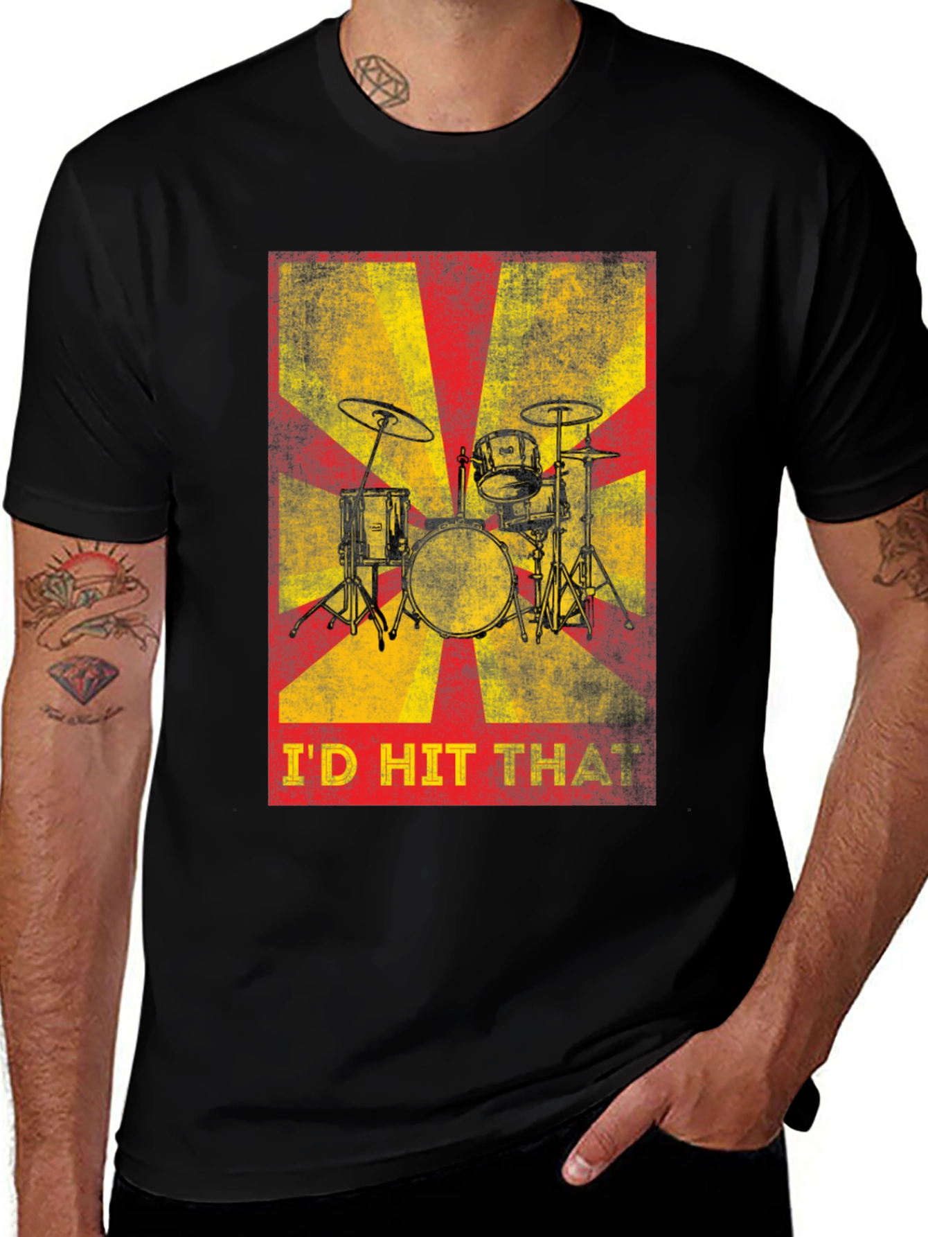Variant 4 of I'd Hit That Drum Set T-Shirt