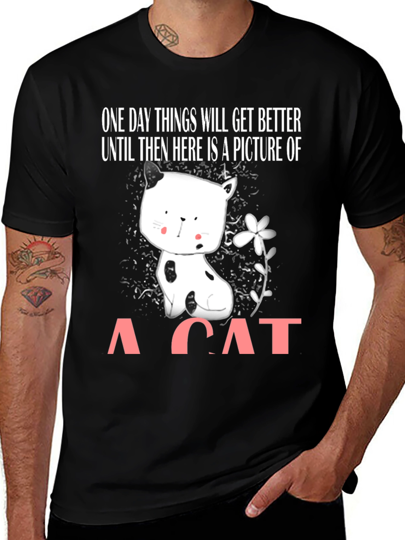 Variant 23 of Cute Cat Graphic T-Shirt