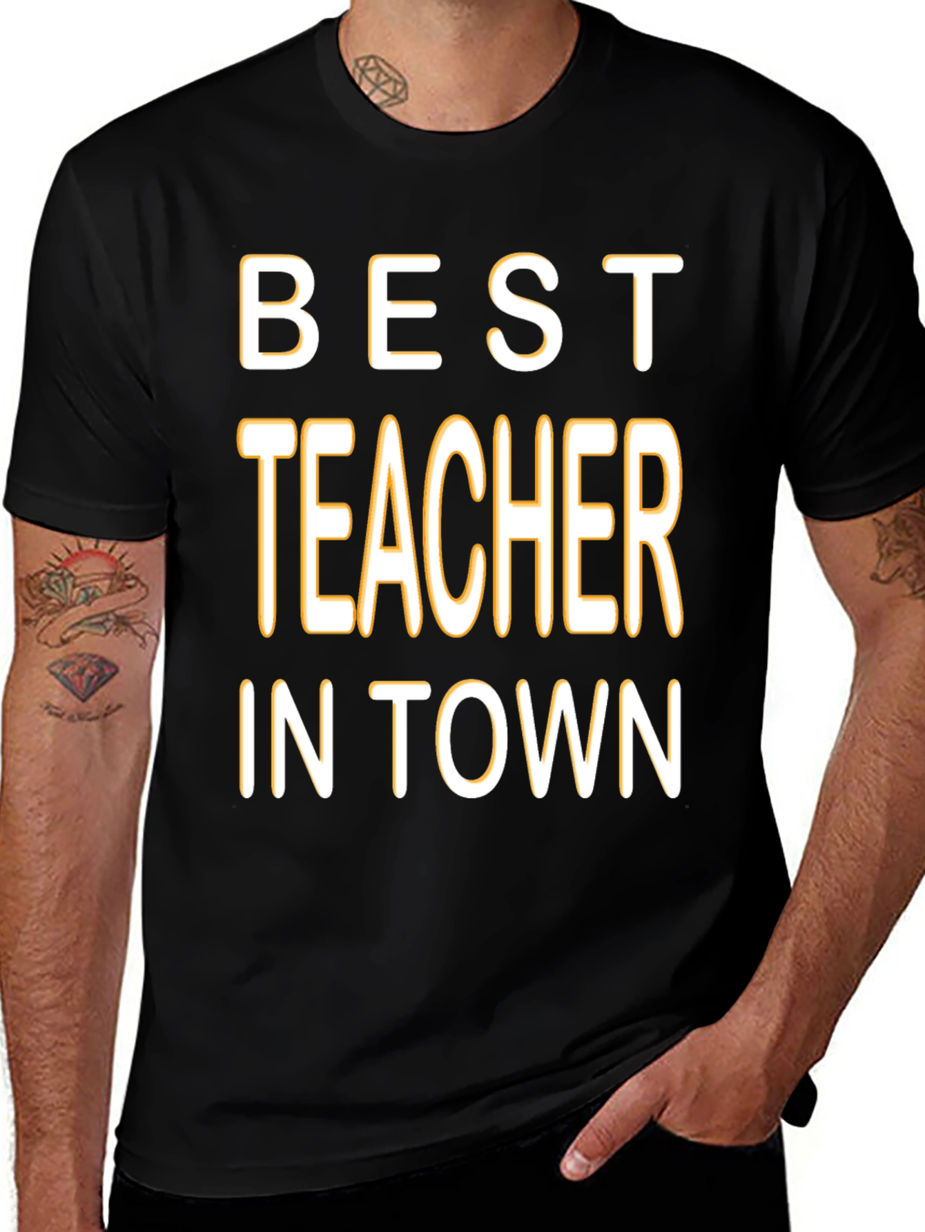 Variant 9 of Best Teacher in Town Graphic T-Shirt