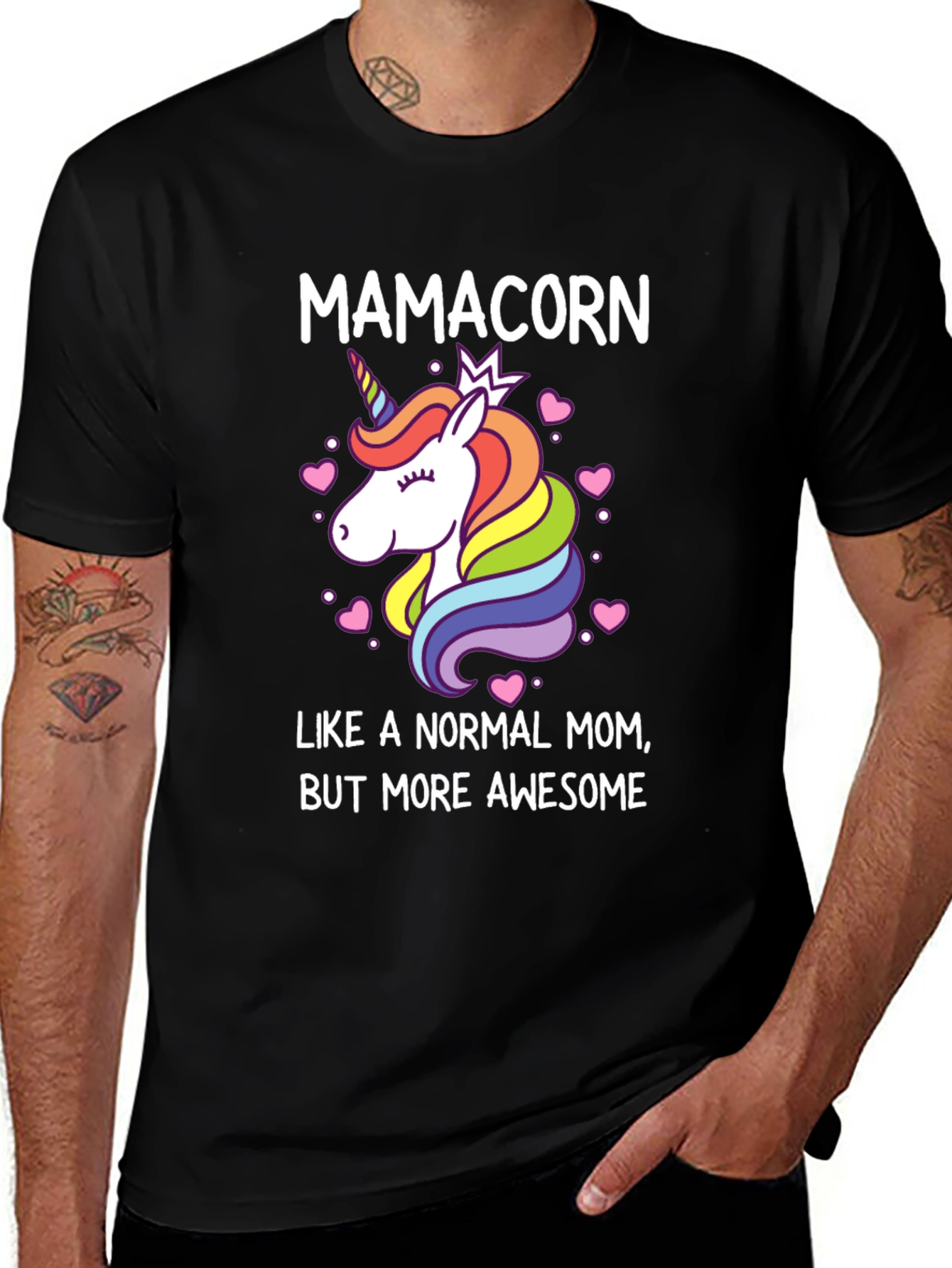 Mamacorn Awesome Mom Graphic Tee