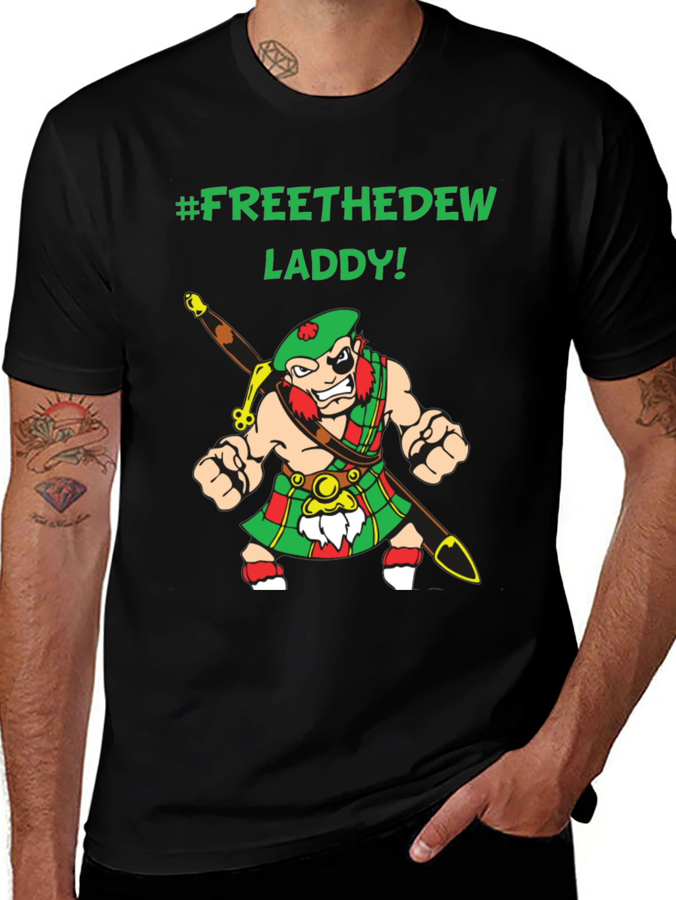 Free the Dew Laddy Graphic T-Shirt