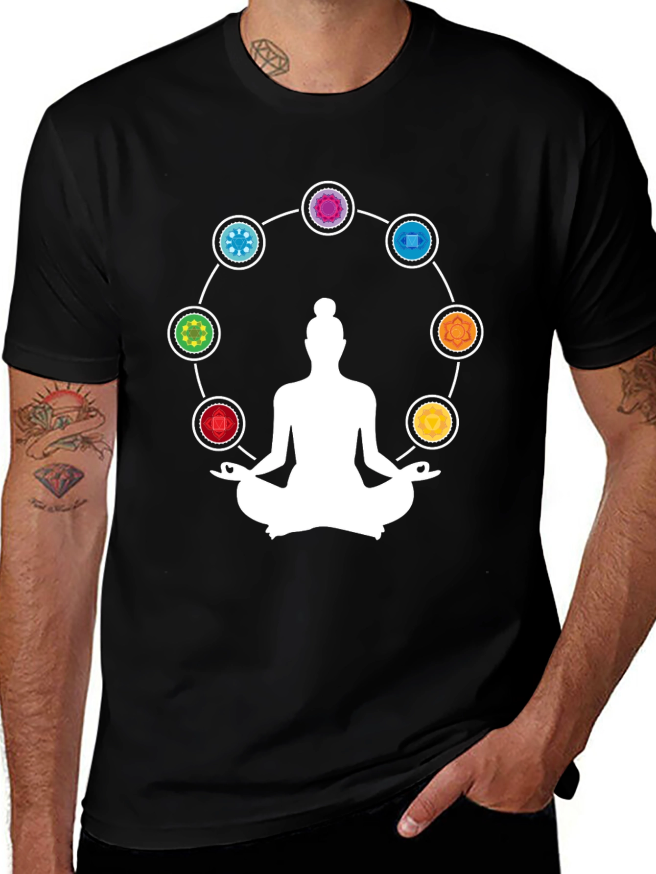 Chakra Meditation T-Shirt - Spiritual Comfort