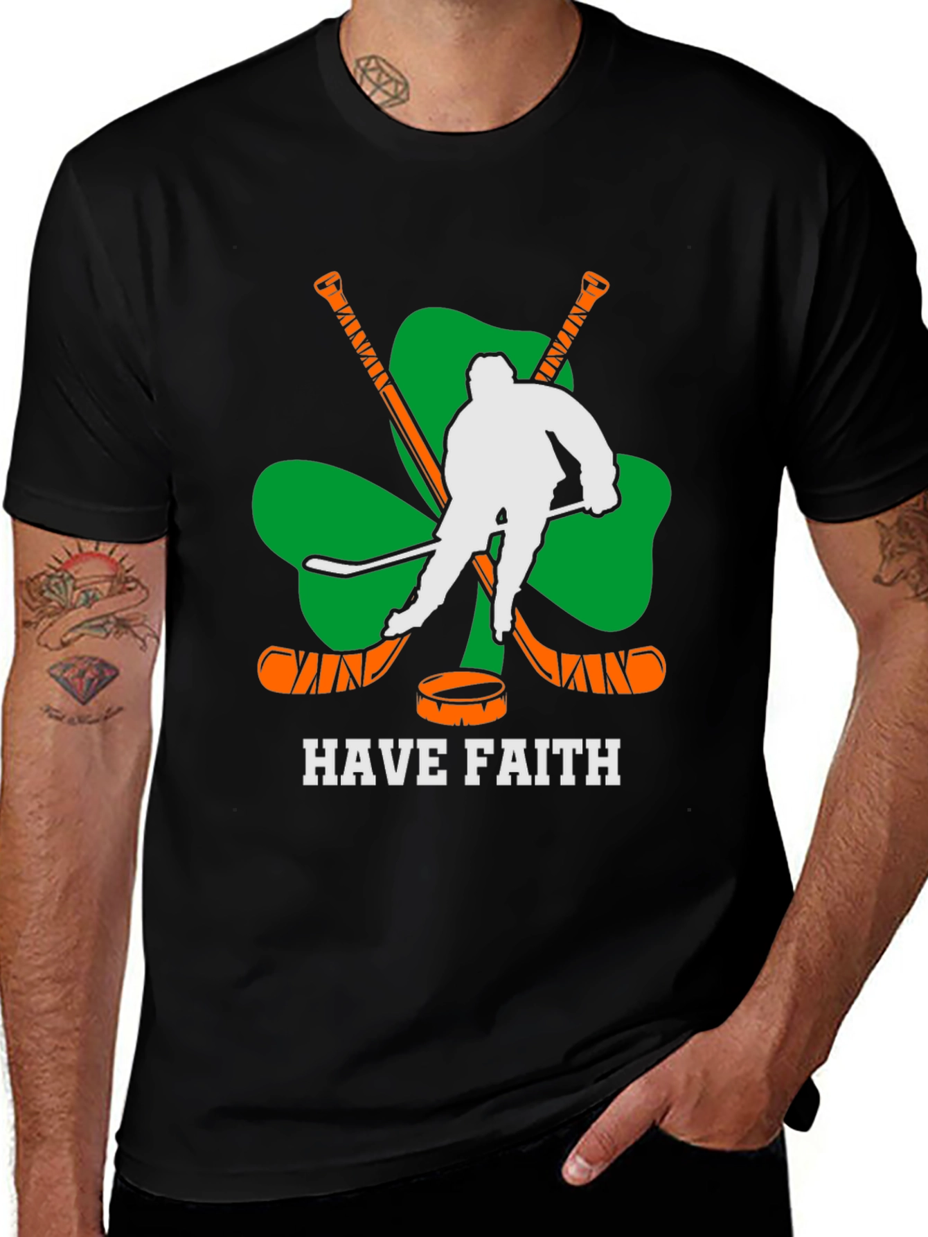 Variant 10 of Irish Hockey T-Shirt - Have Faith Tee