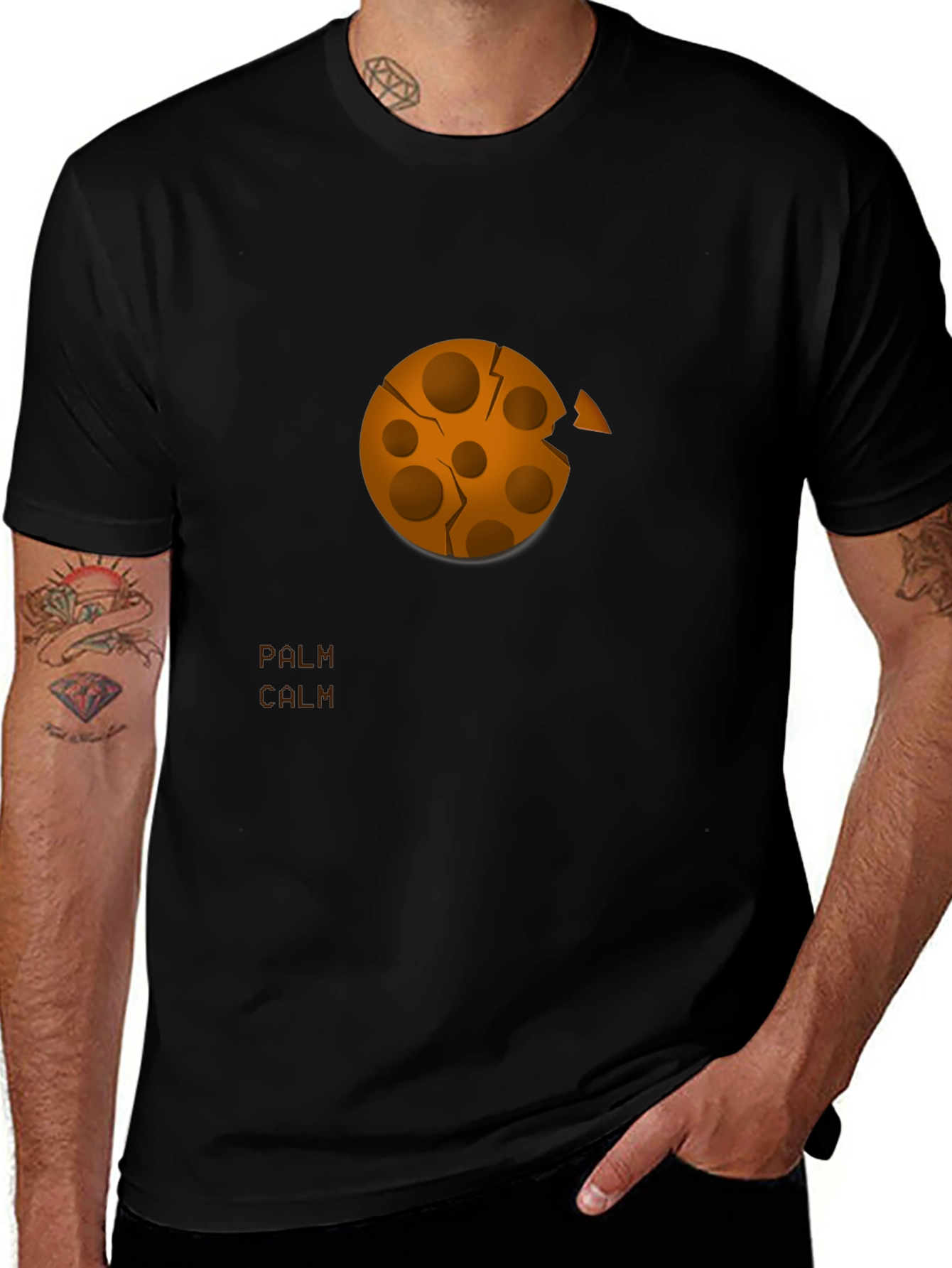 Variant 29 of Unique Cookie Bite Graphic Tee - Casual Comfort