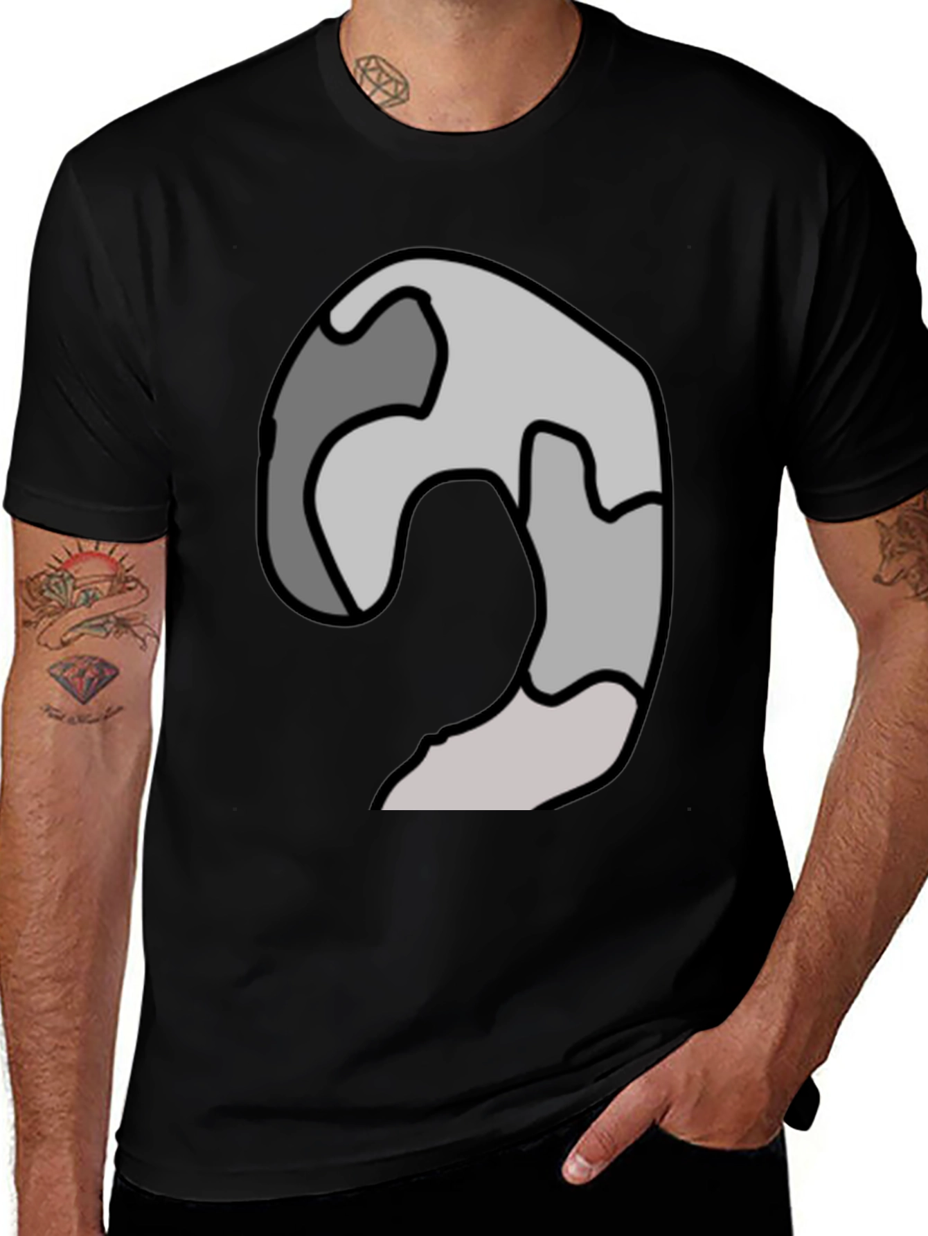 Variant 30 of Abstract Camo Style Graphic Tee - Soft Cotton Blend