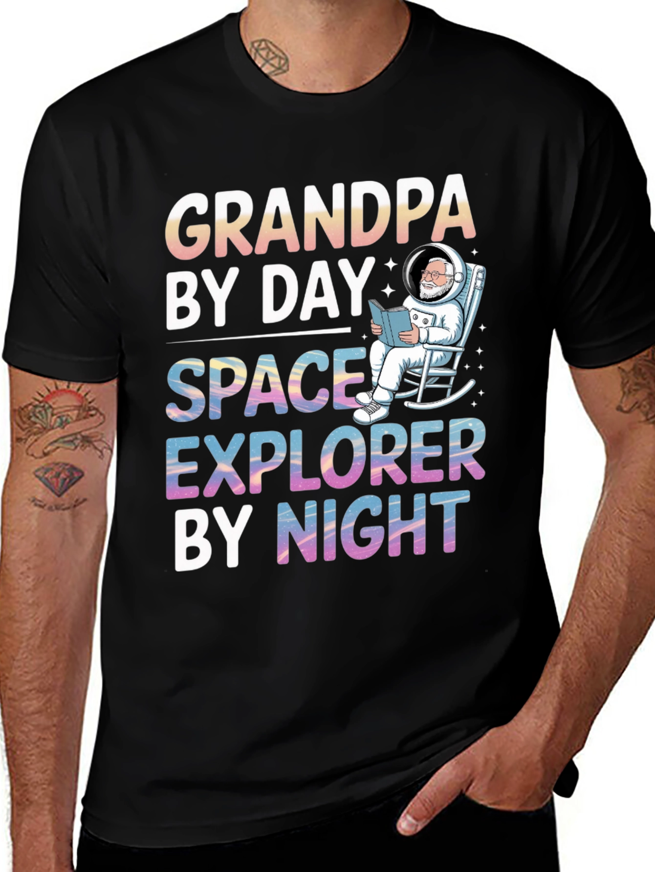 Variant 20 of Grandpa Space Explorer T-Shirt