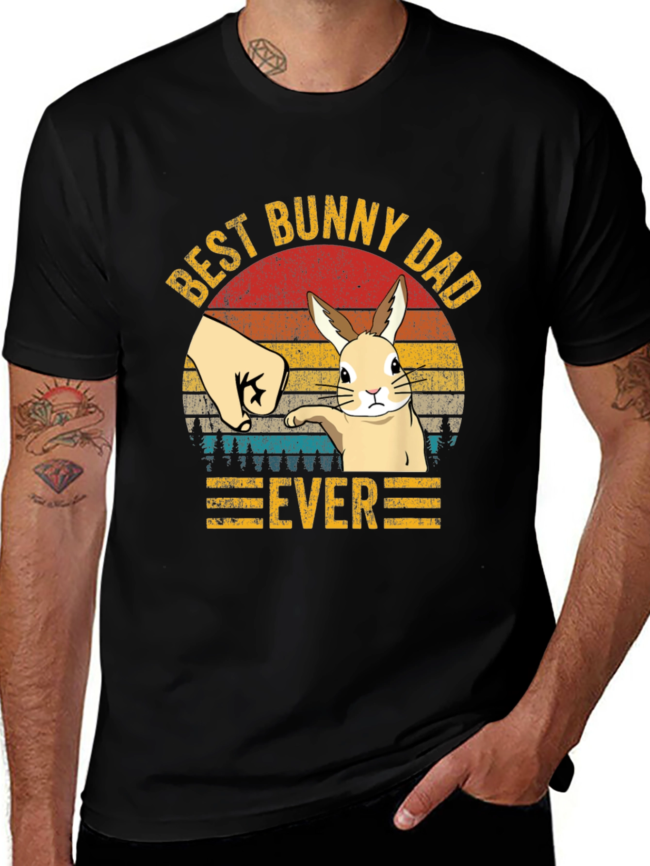 Variant 20 of Best Bunny Dad Ever T-Shirt