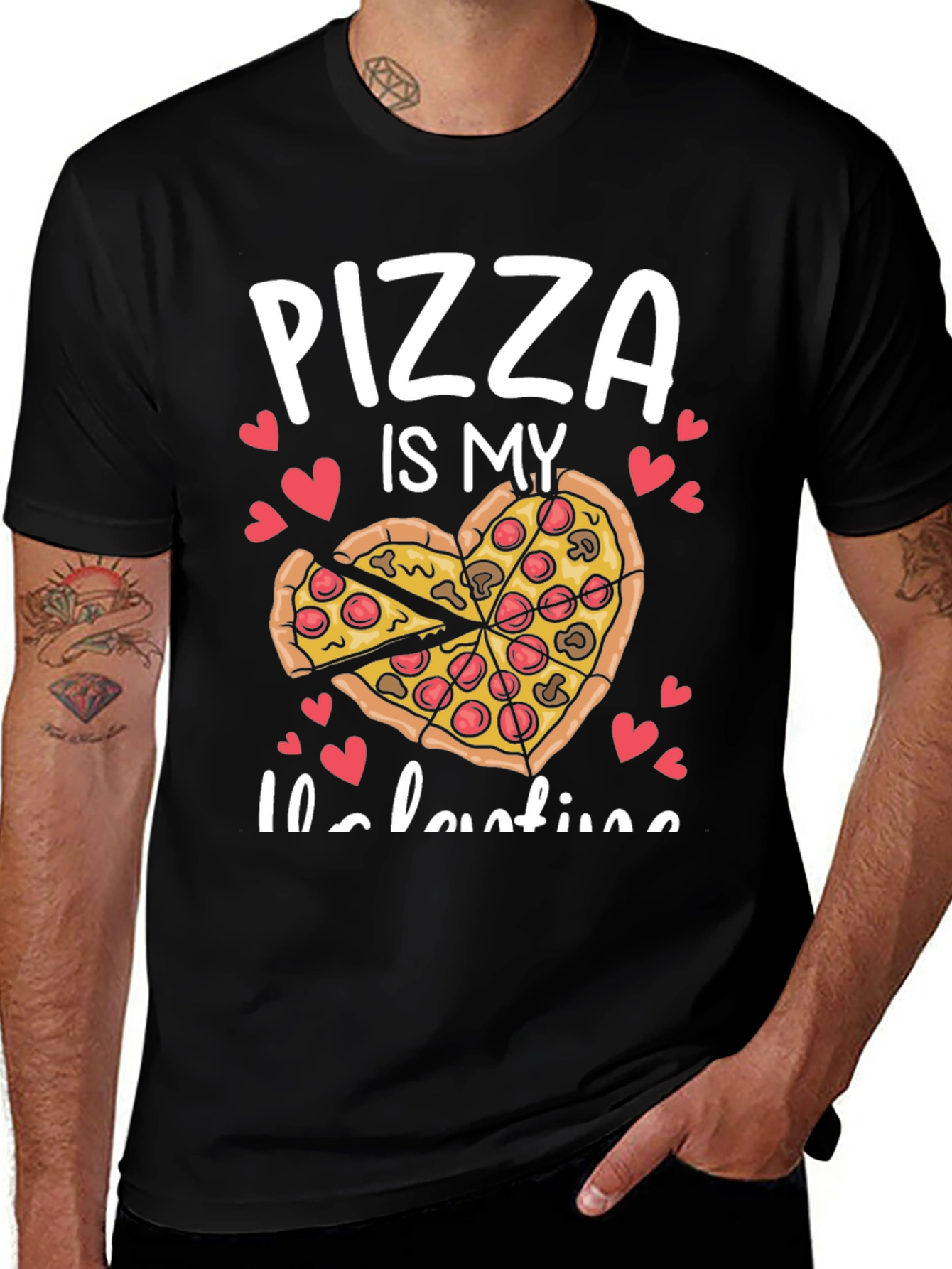 Variant 28 of Pizza is My Valentine T-Shirt