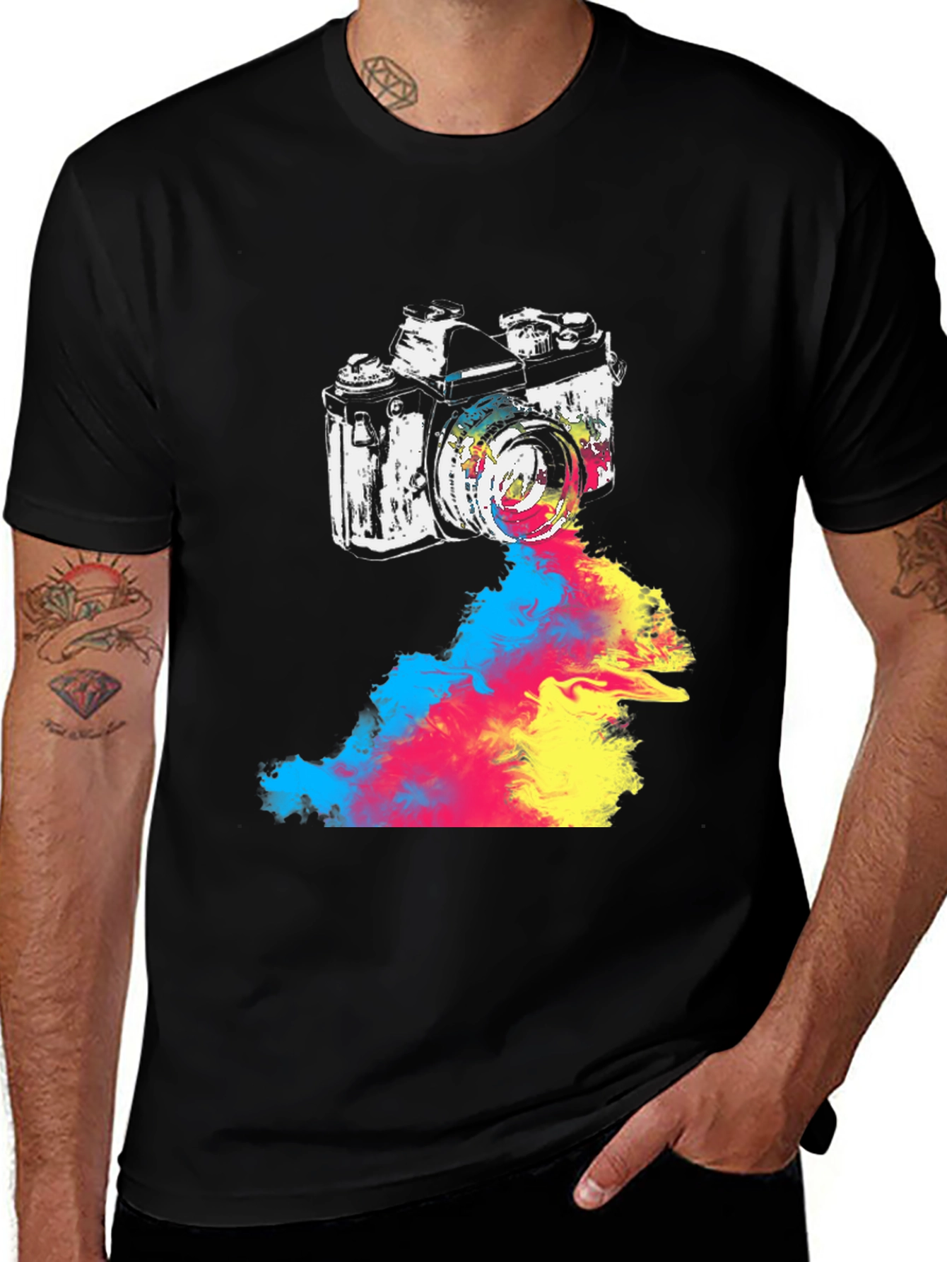 Variant 16 of Retro Camera T-Shirt - Colorful Artistic Photography Tee