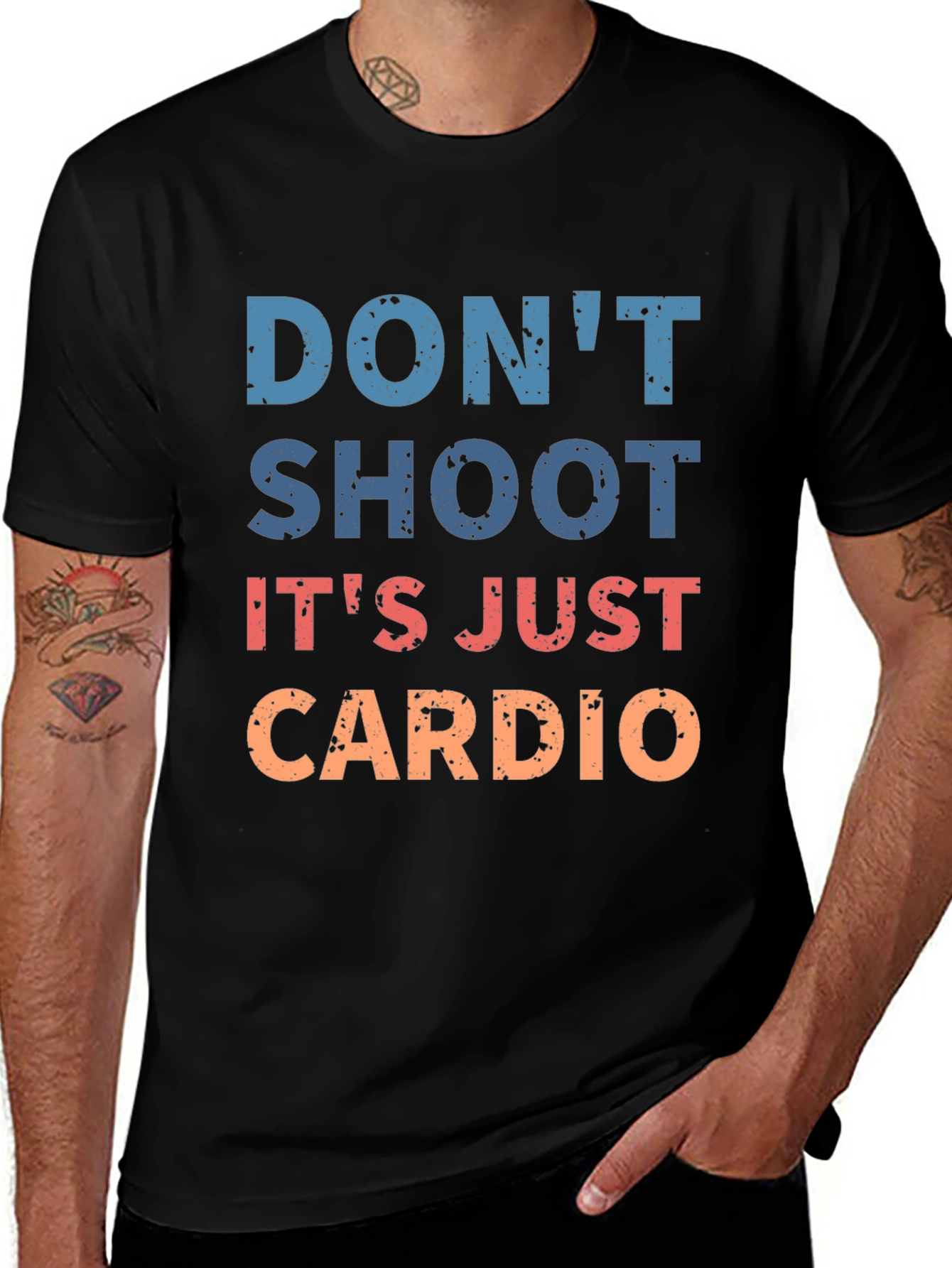 Variant 9 of Don't Shoot It's Just Cardio T-Shirt