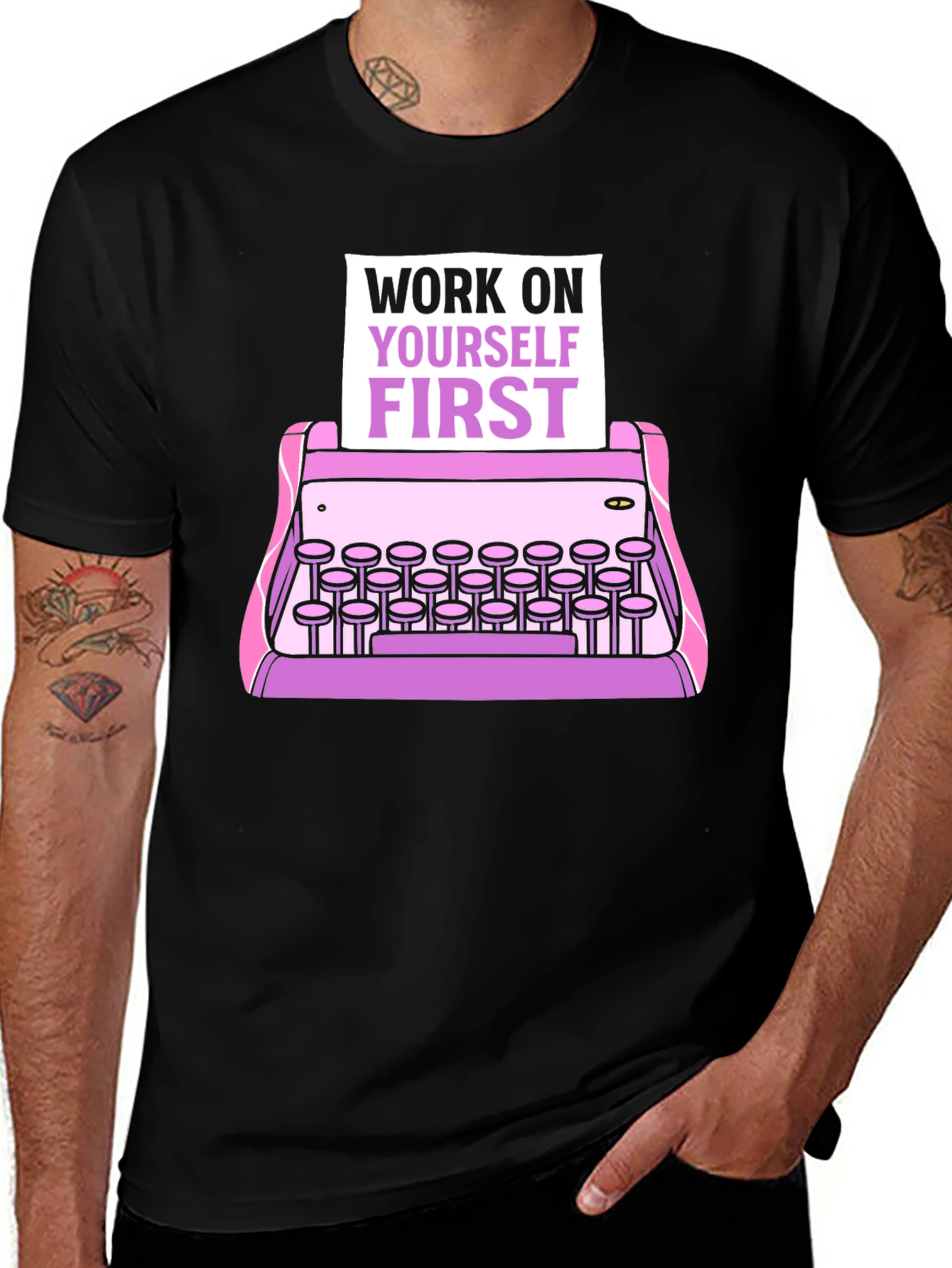 Work On Yourself First Graphic Tee