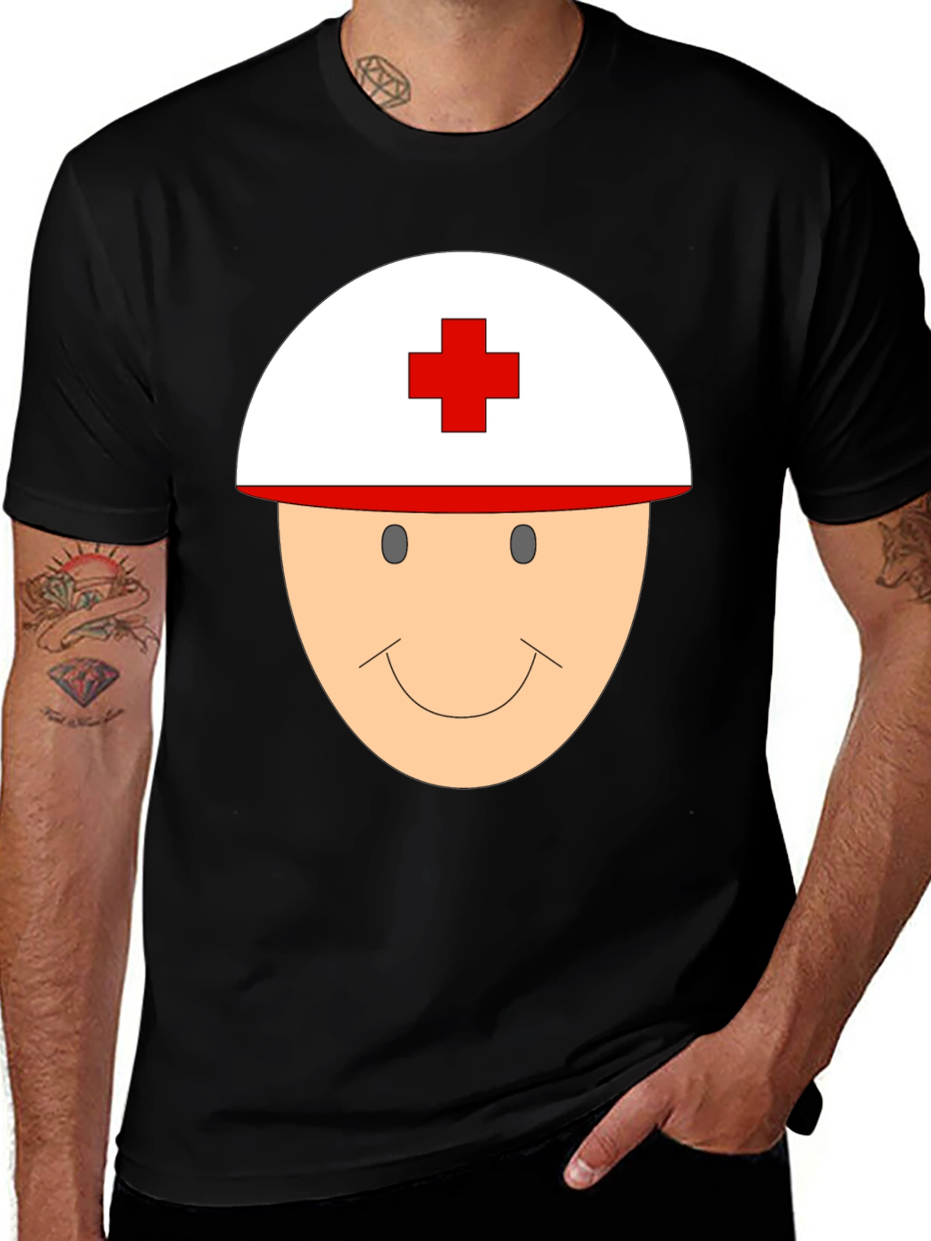 Variant 10 of Cartoon Nurse T-Shirt - Funny Doctor Medical Tee