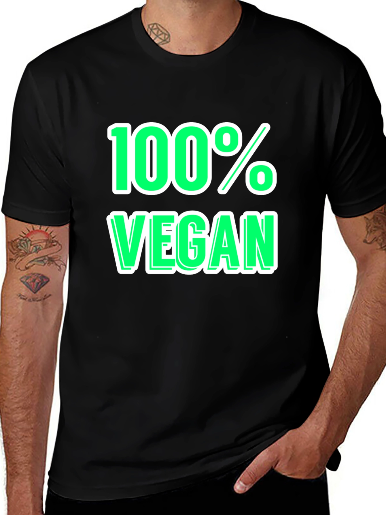 Variant 27 of 100% Vegan Graphic Tee - Stylish & Comfortable