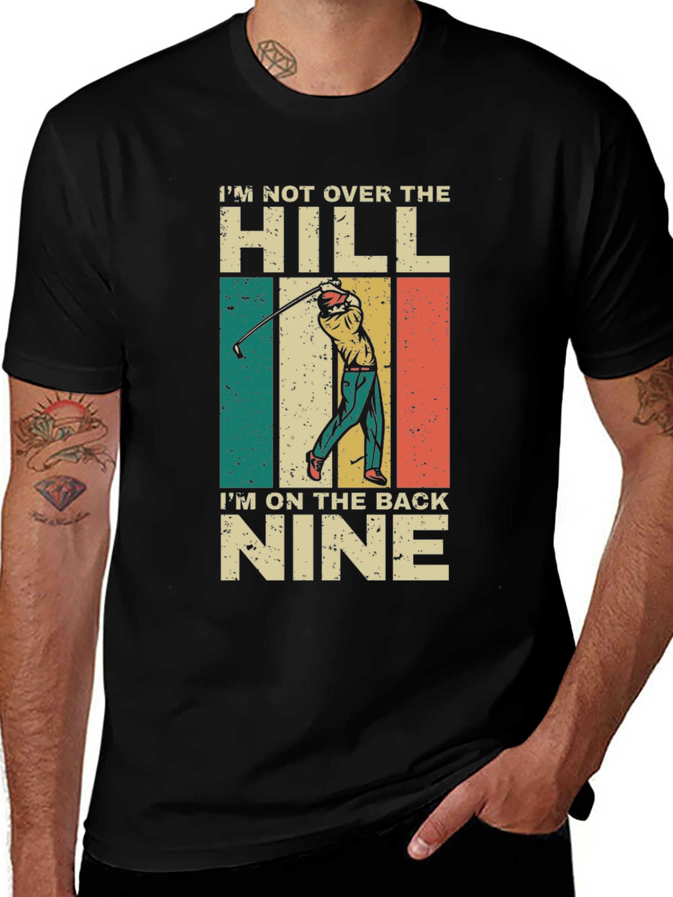 Variant 11 of Funny Golf T-Shirt - I'm On The Back Nine