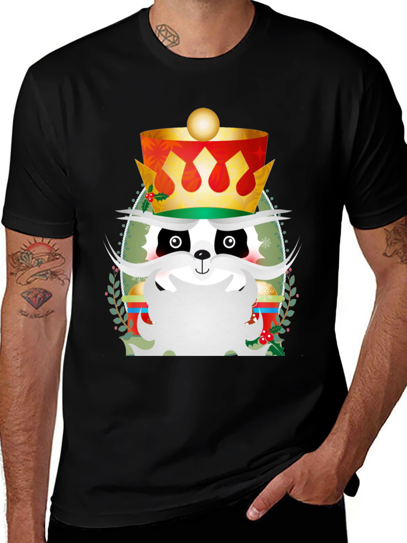 Nutcracker Panda T-Shirt - Festive Holiday Style
