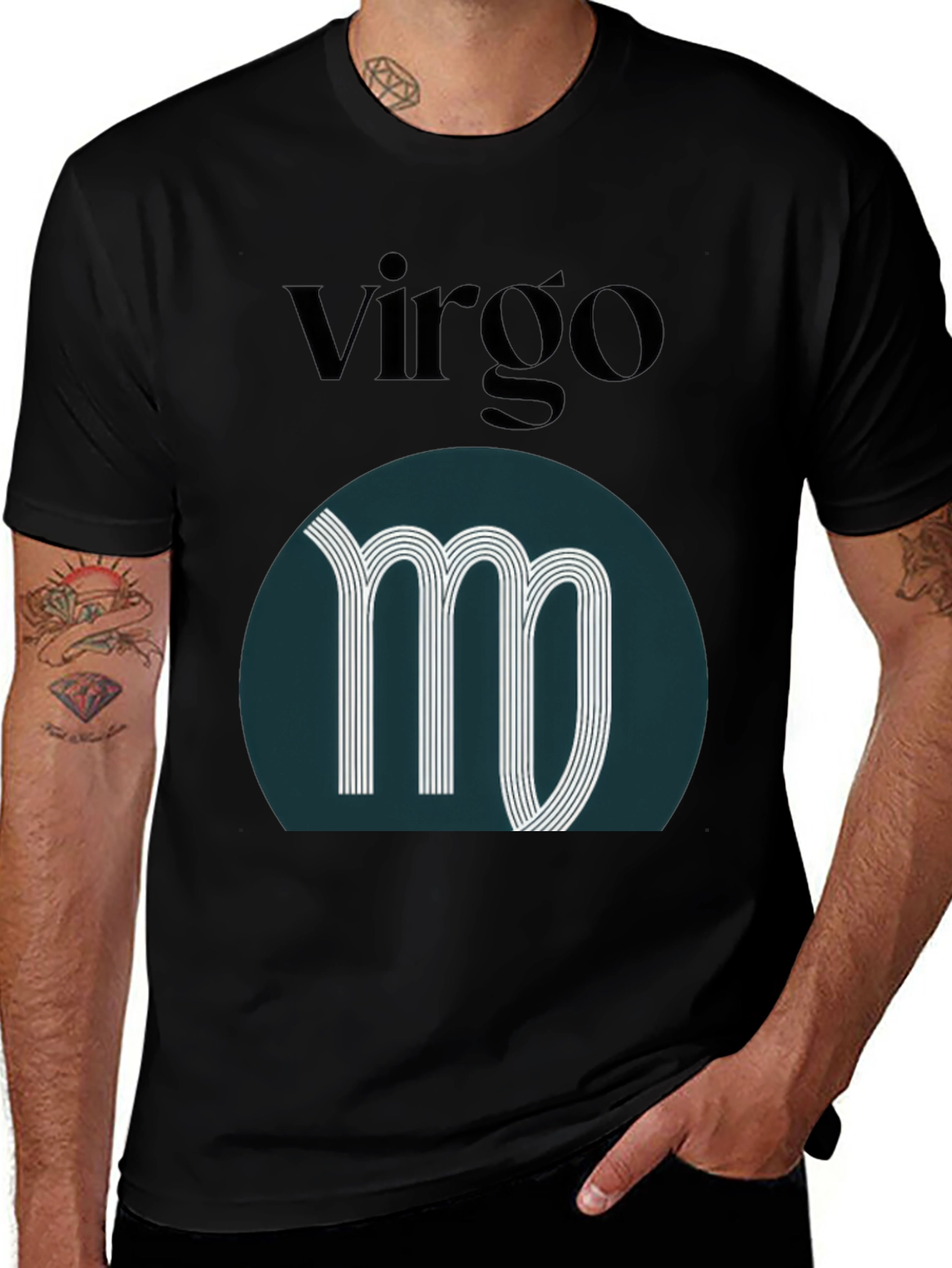 Variant 11 of Virgo Zodiac Sign Black T-Shirt