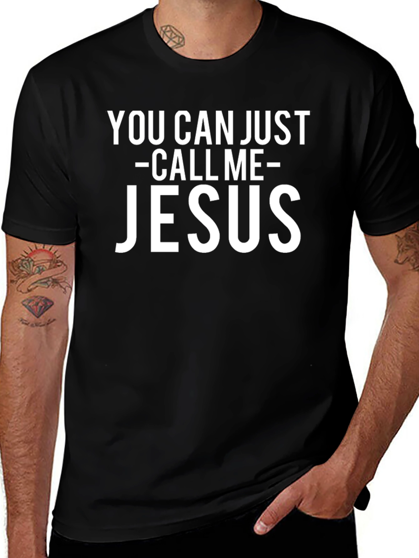 Call Me Jesus Graphic Tee - Funny Novelty T-Shirt