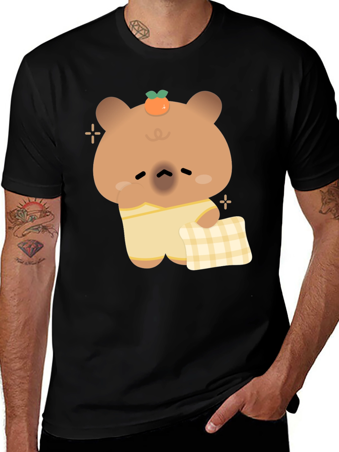 Variant 19 of Cute Bear Pajama T-Shirt - Relaxed Sleepwear Style