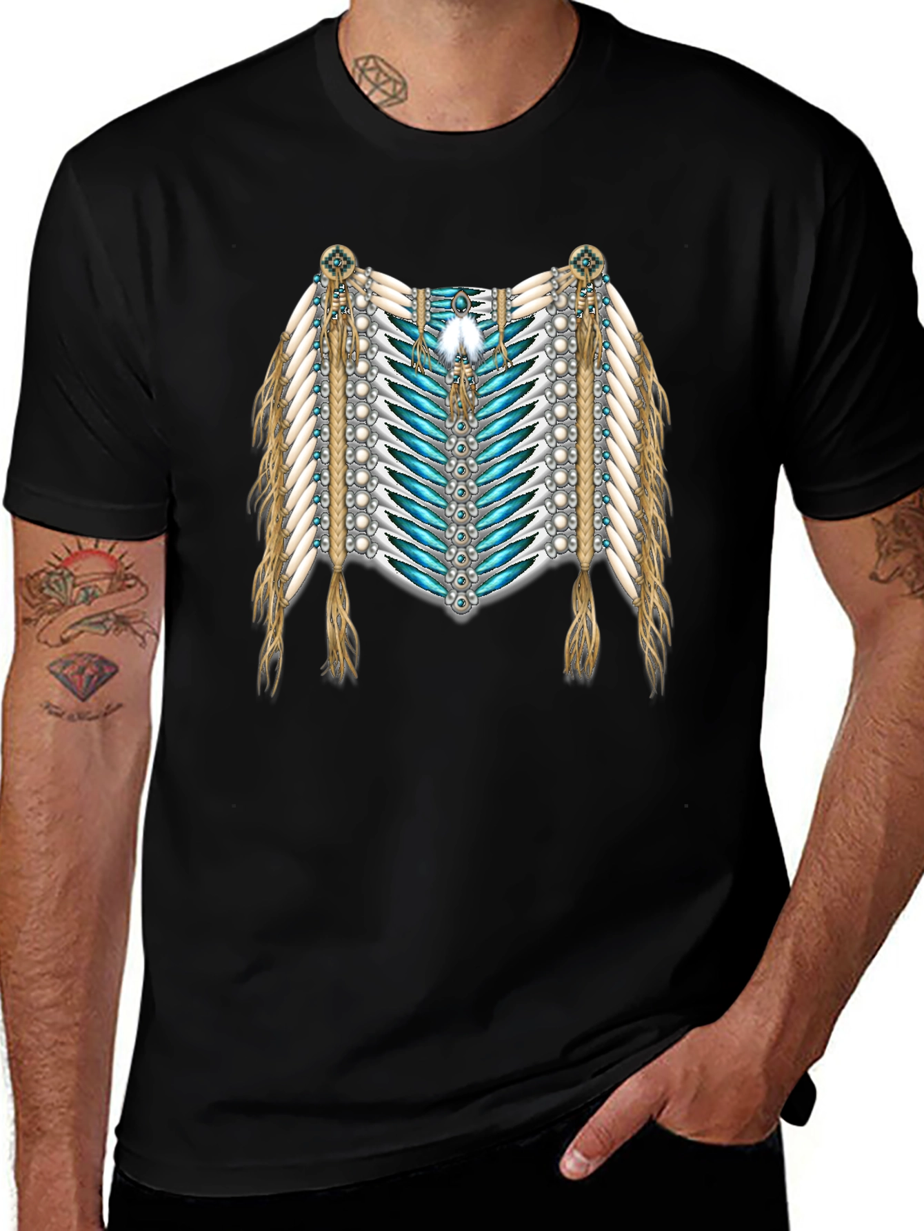 Variant 25 of Native American Style Graphic T-Shirt