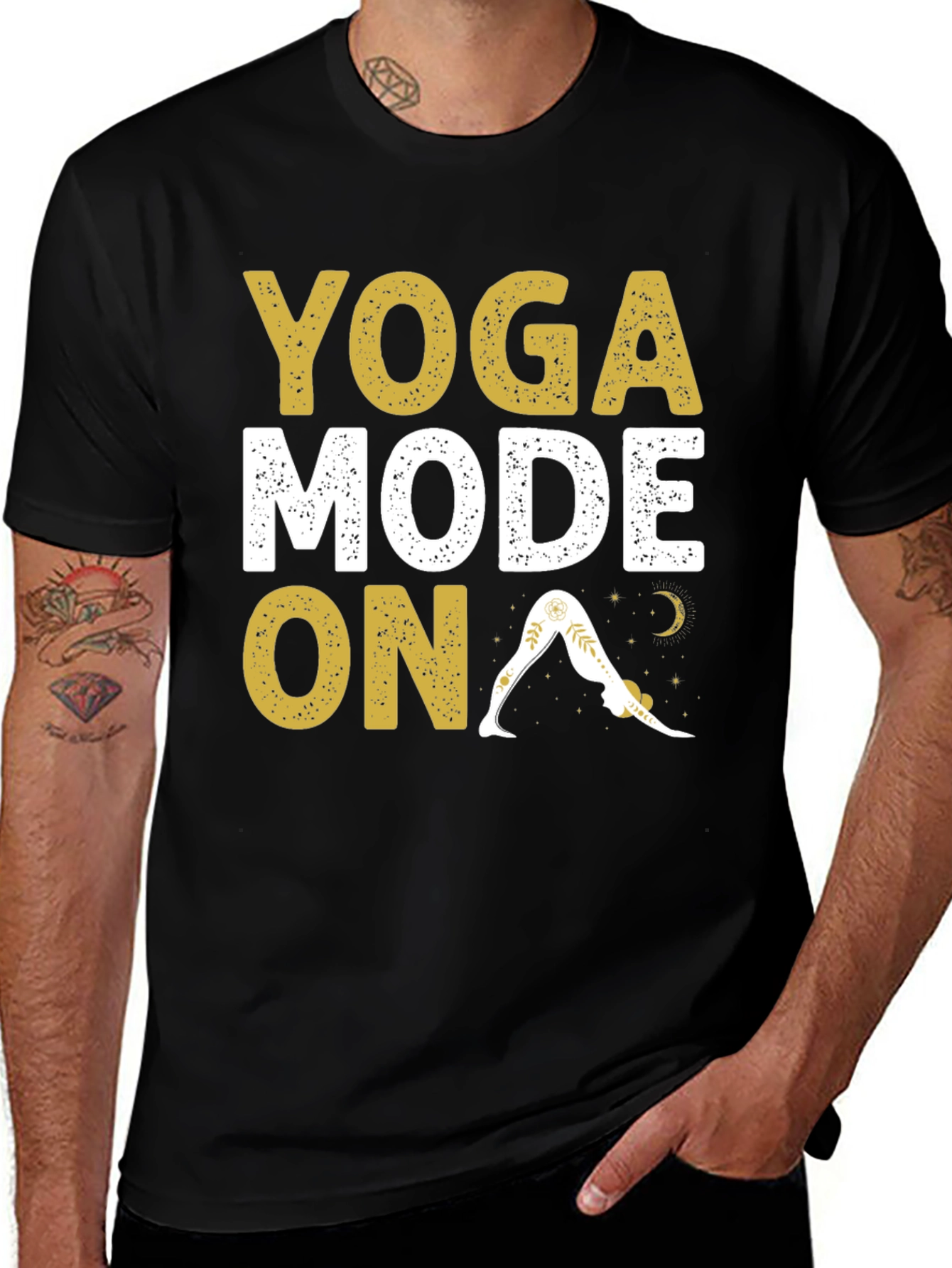Variant 12 of Yoga Mode On Graphic Tee