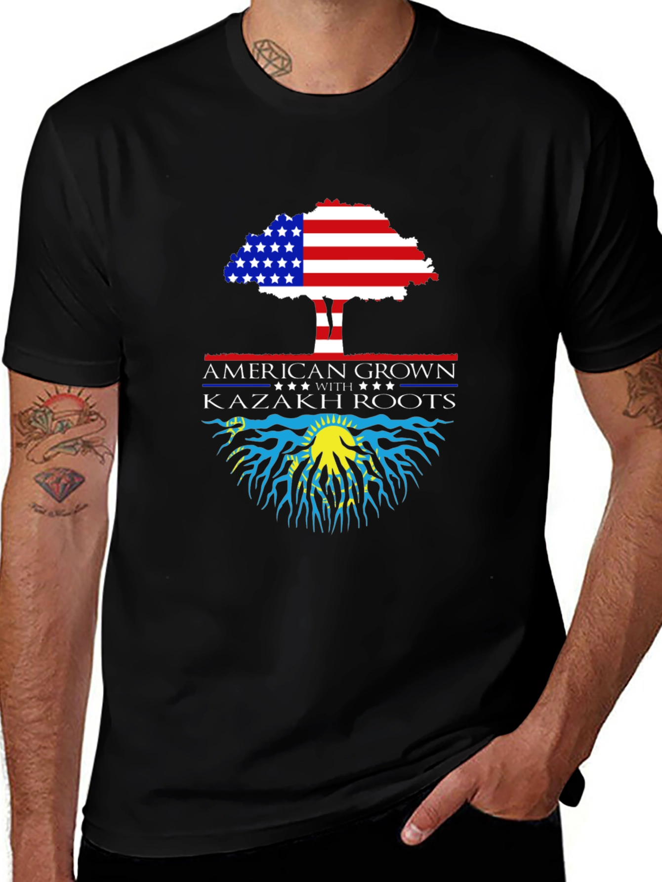 American Grown Kazakh Roots T-Shirt