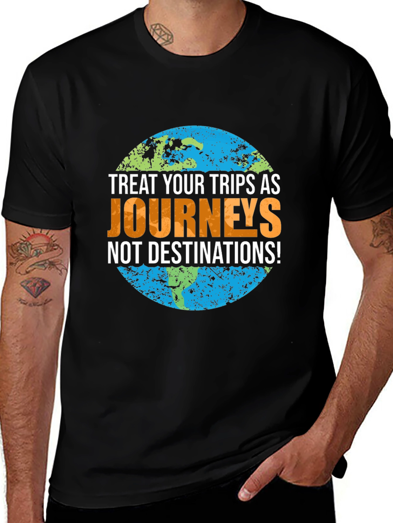 Variant 18 of Travel Journey T-Shirt - Treat Your Trips as Journeys
