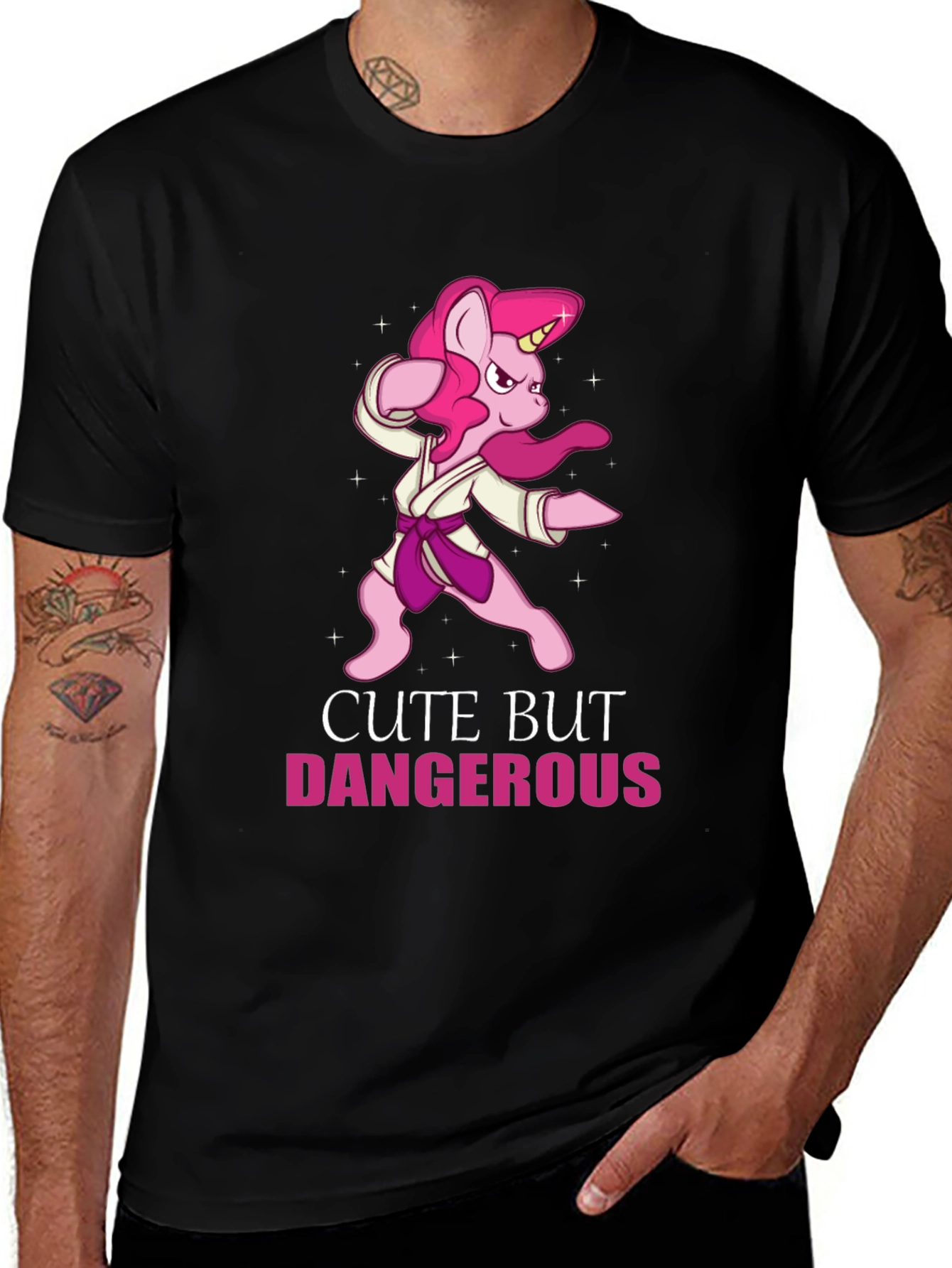 Variant 25 of Cute But Dangerous Karate Pony T-Shirt