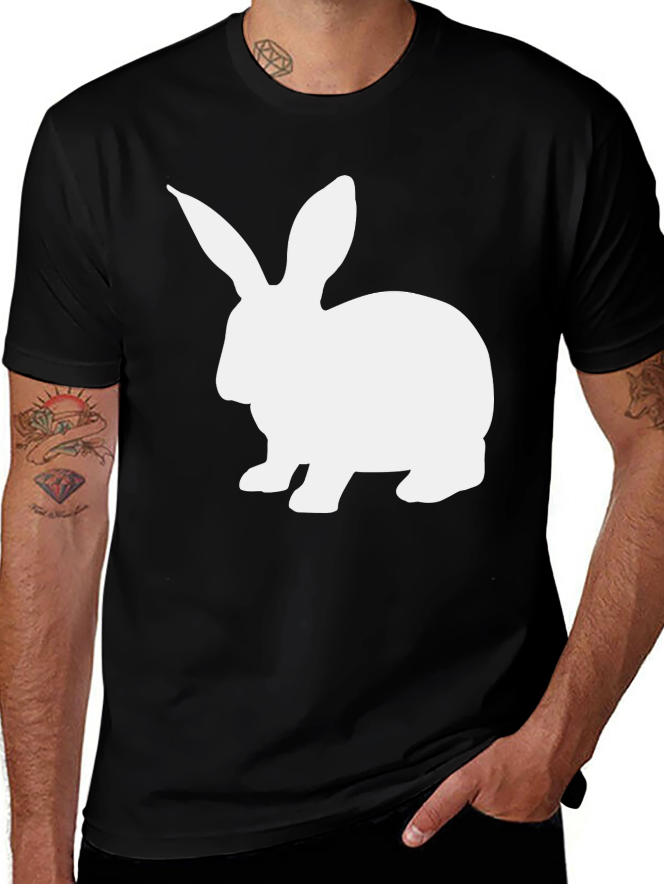 Variant 15 of Rabbit Graphic Tee - Soft Cotton Comfort Fit