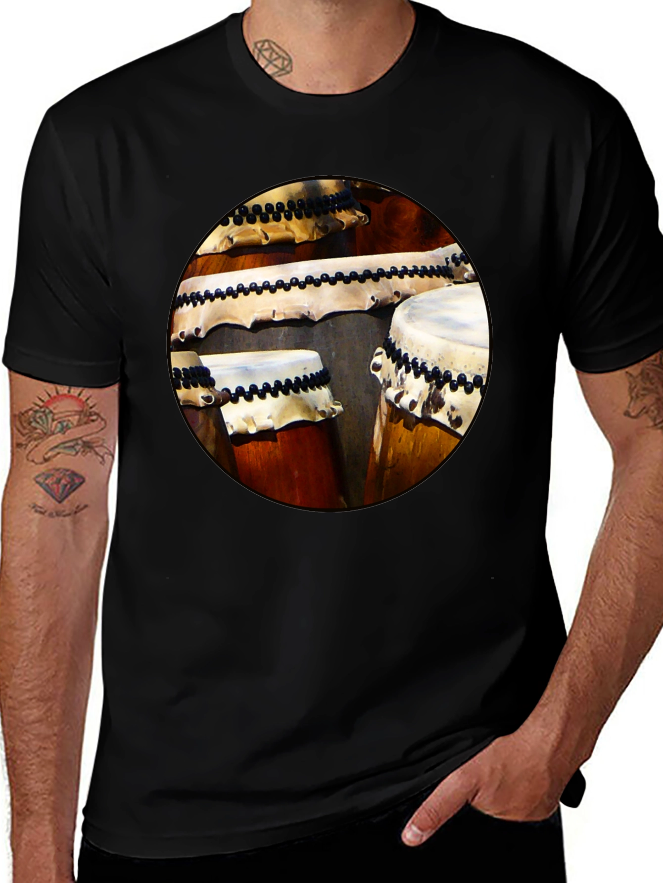 Variant 23 of Taiko Drums Graphic Tee - Japanese Percussion Shirt