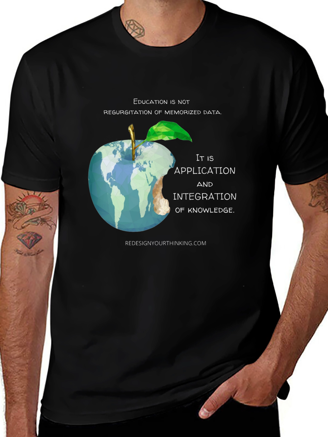 Variant 10 of Education Apple T-Shirt