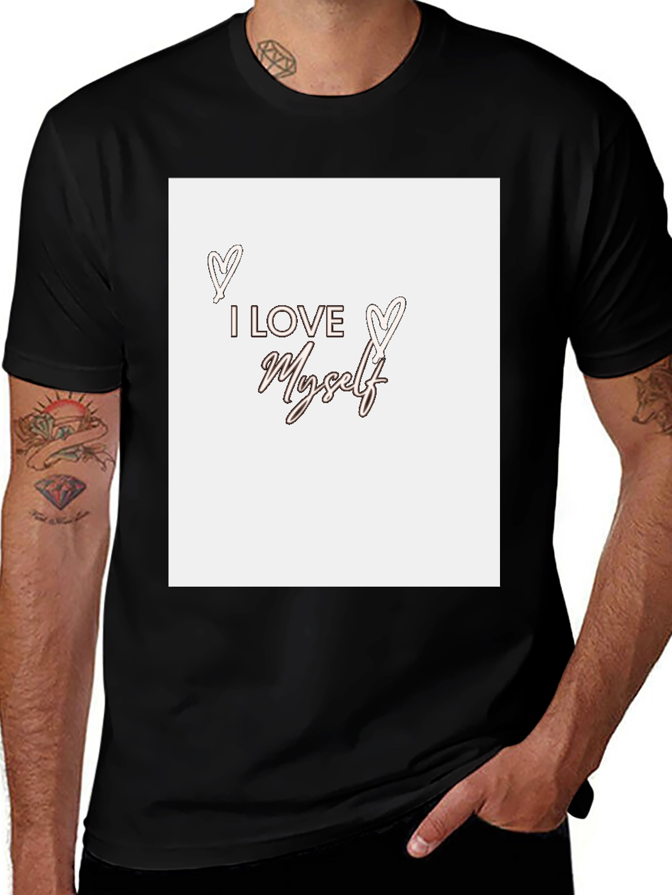 Variant 29 of I Love Myself Graphic T-Shirt - Trendy Tee