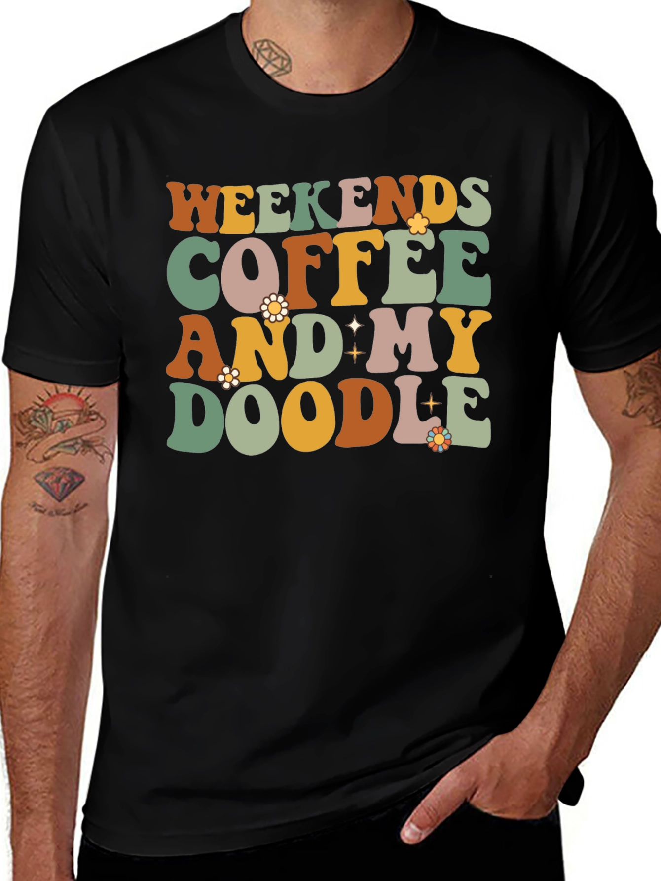 Variant 13 of Weekends Coffee and My Doodle Graphic Tee