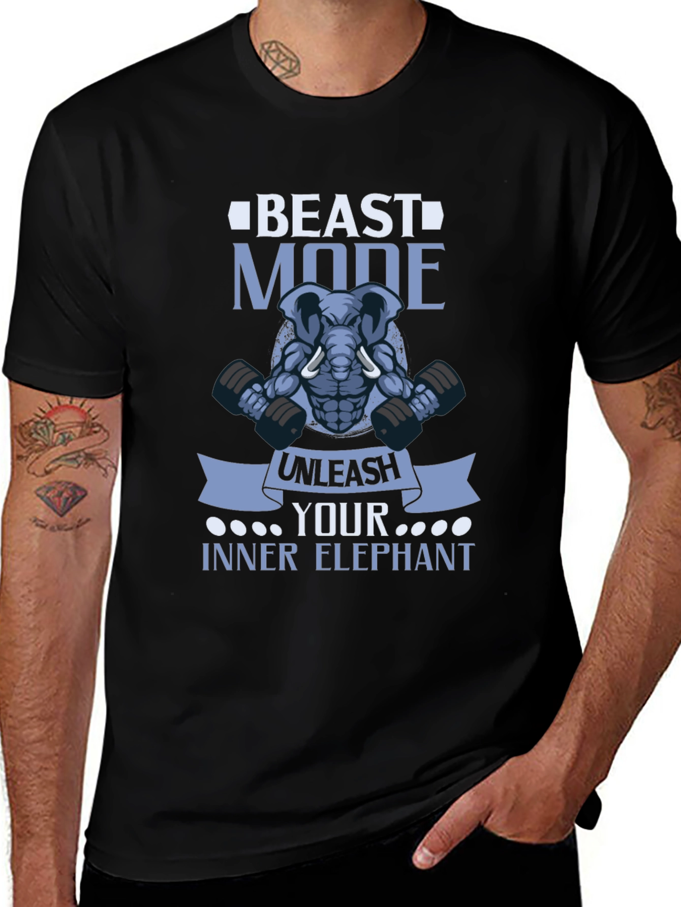 Beast Mode Elephant T-Shirt