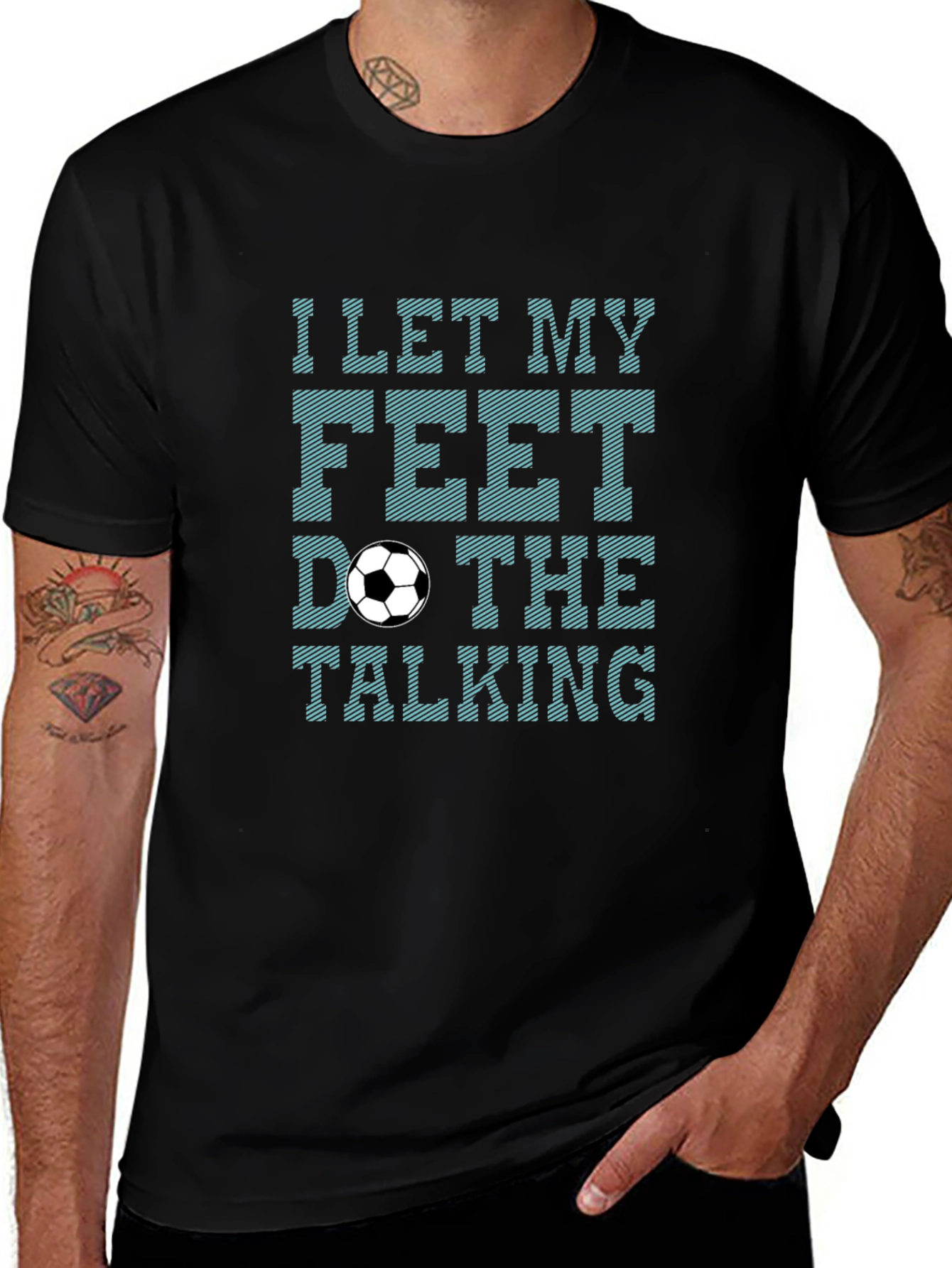 Variant 8 of Soccer Feet Talking Graphic T-Shirt