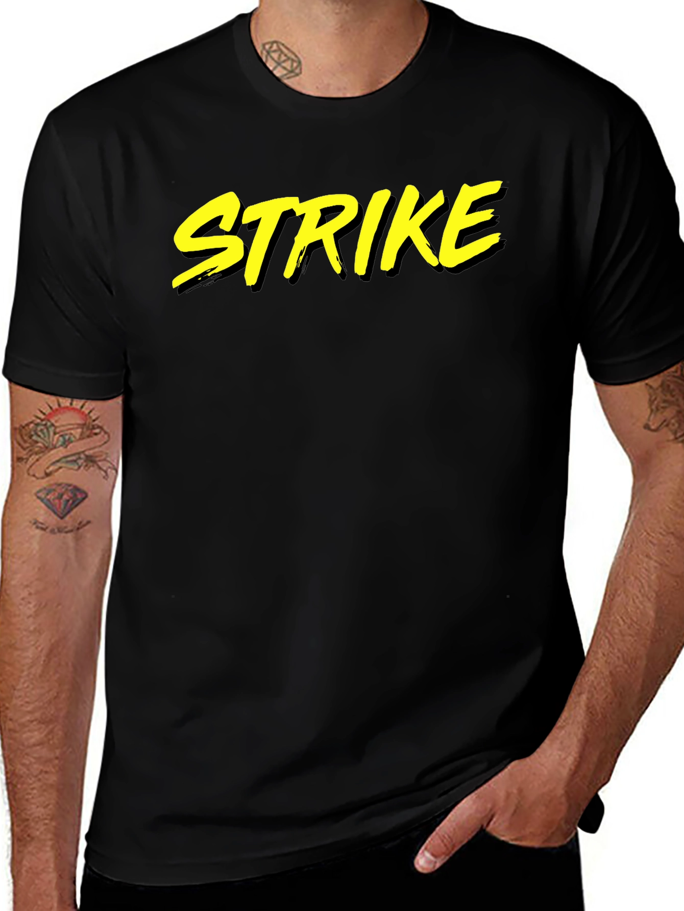 Variant 4 of Strike Graphic Tee - Black