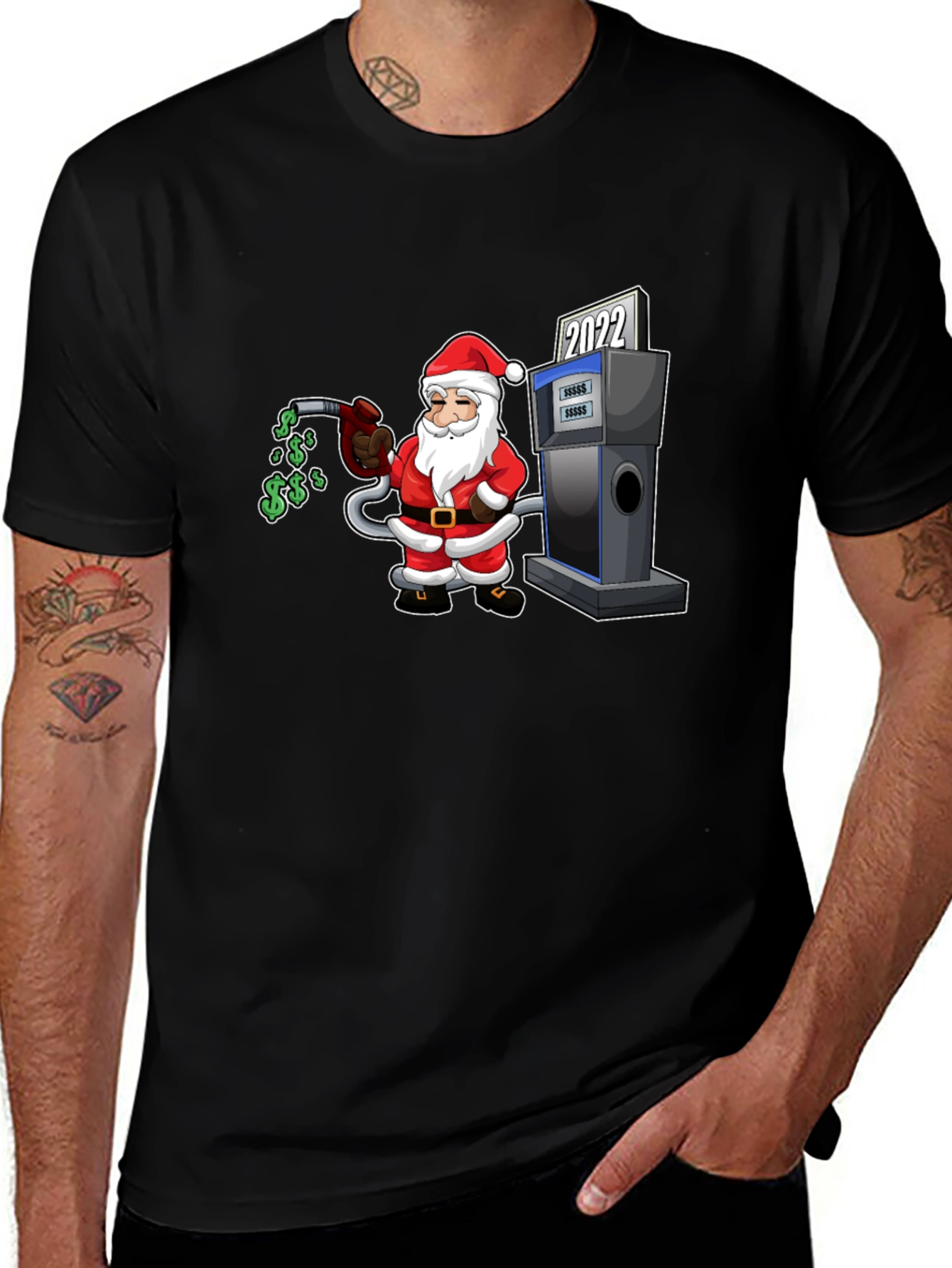 Variant 23 of Santa Filling Up 2022 T-Shirt